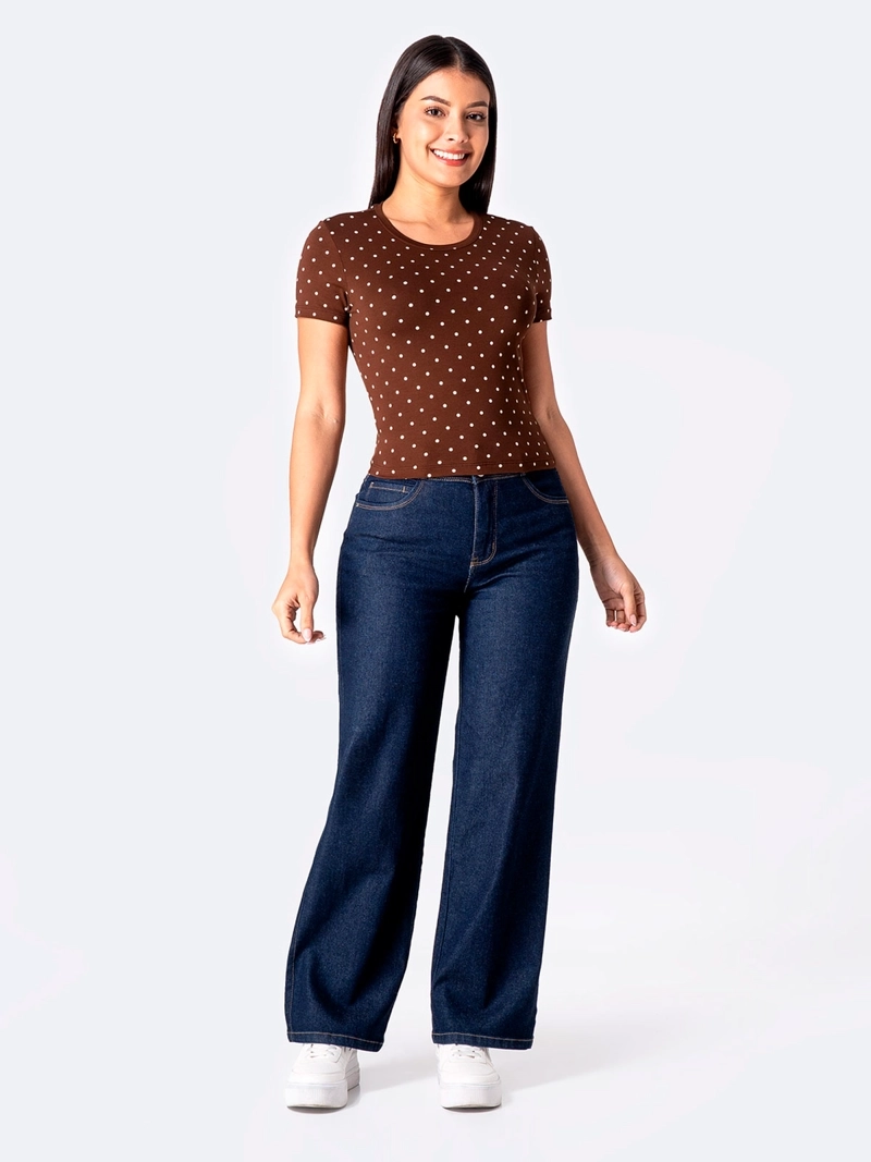 POLO MANGA CORTA MUJER PIONIER FIJJI LUNARES - 1