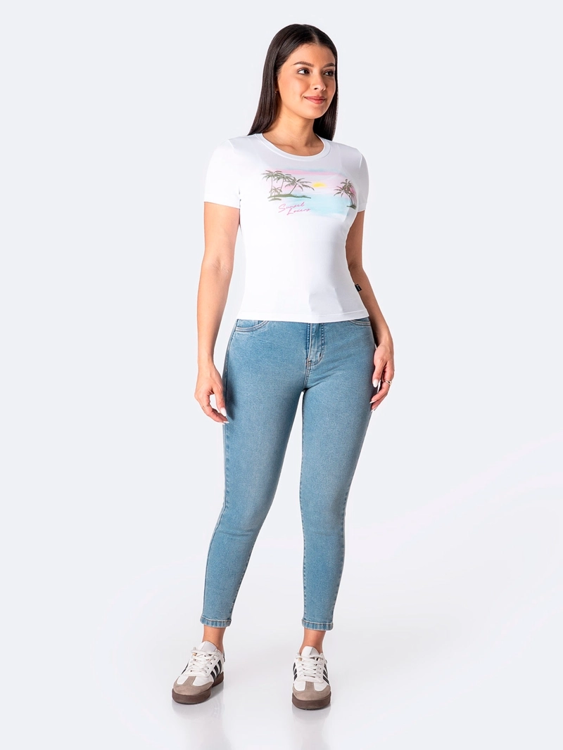 POLO MANGA CORTA MUJER PIONIER FIJJI PRINT - 1