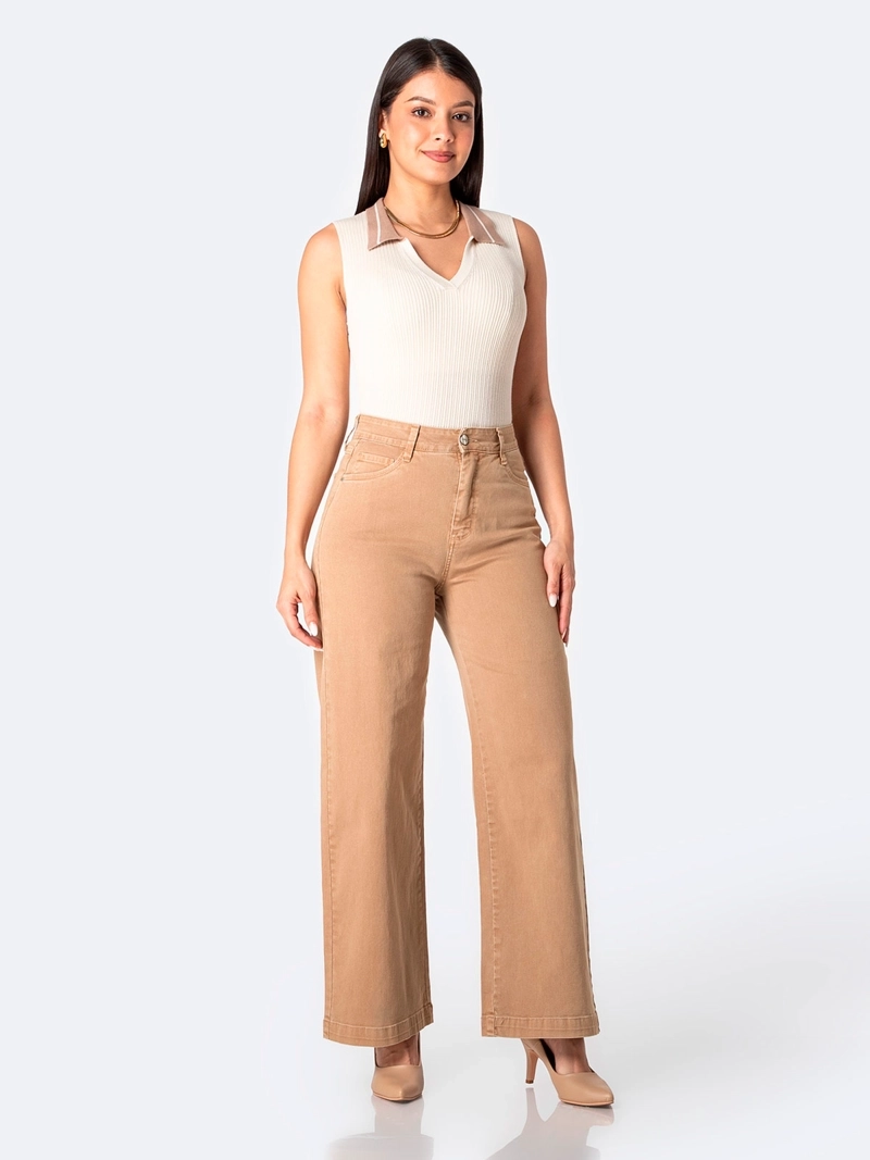 PANTALÓN WIDE LEG MUJER PIONIER SALANI - 1