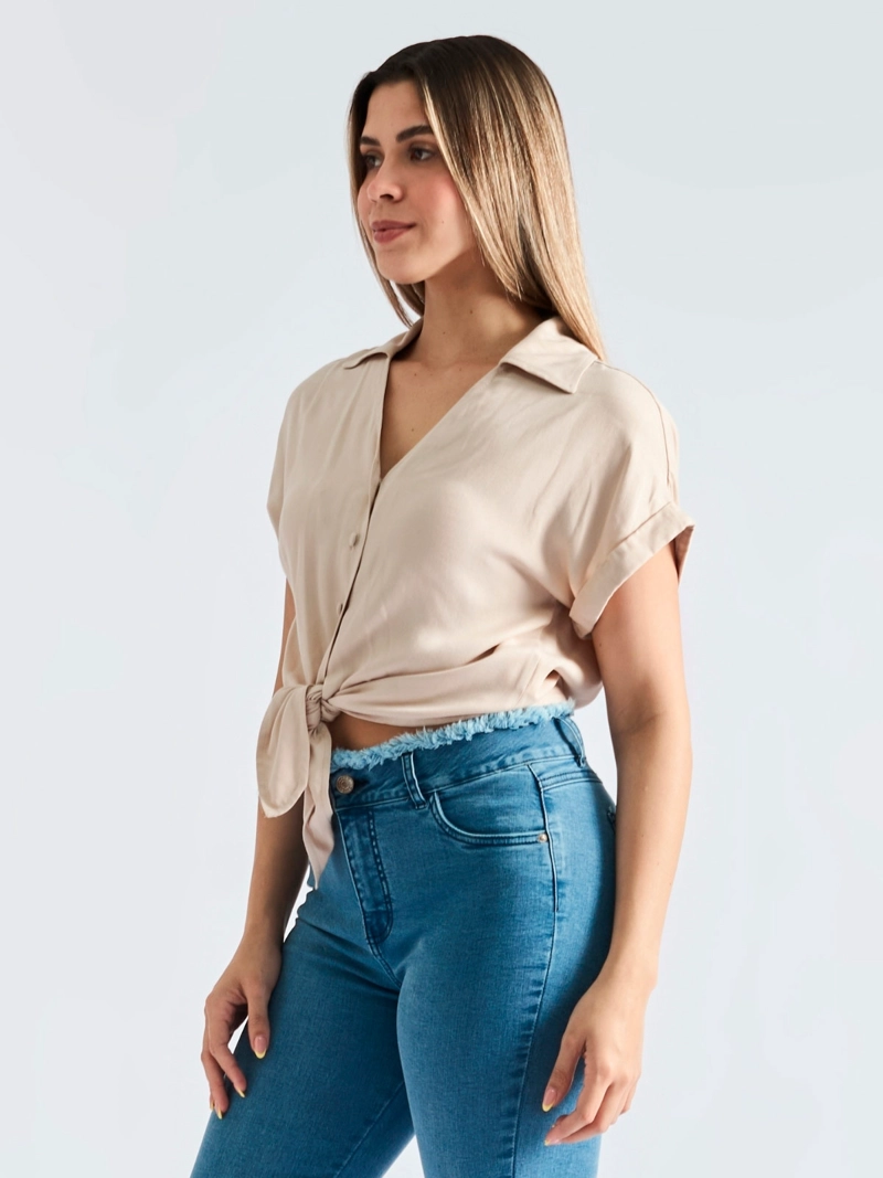 BLUSA MANGA CORTA MUJER PARADA111 MARINA - 3