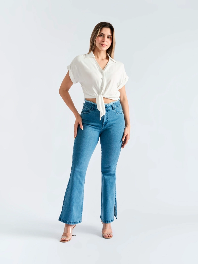 BLUSA MANGA CORTA MUJER PARADA111 MARINA - 1