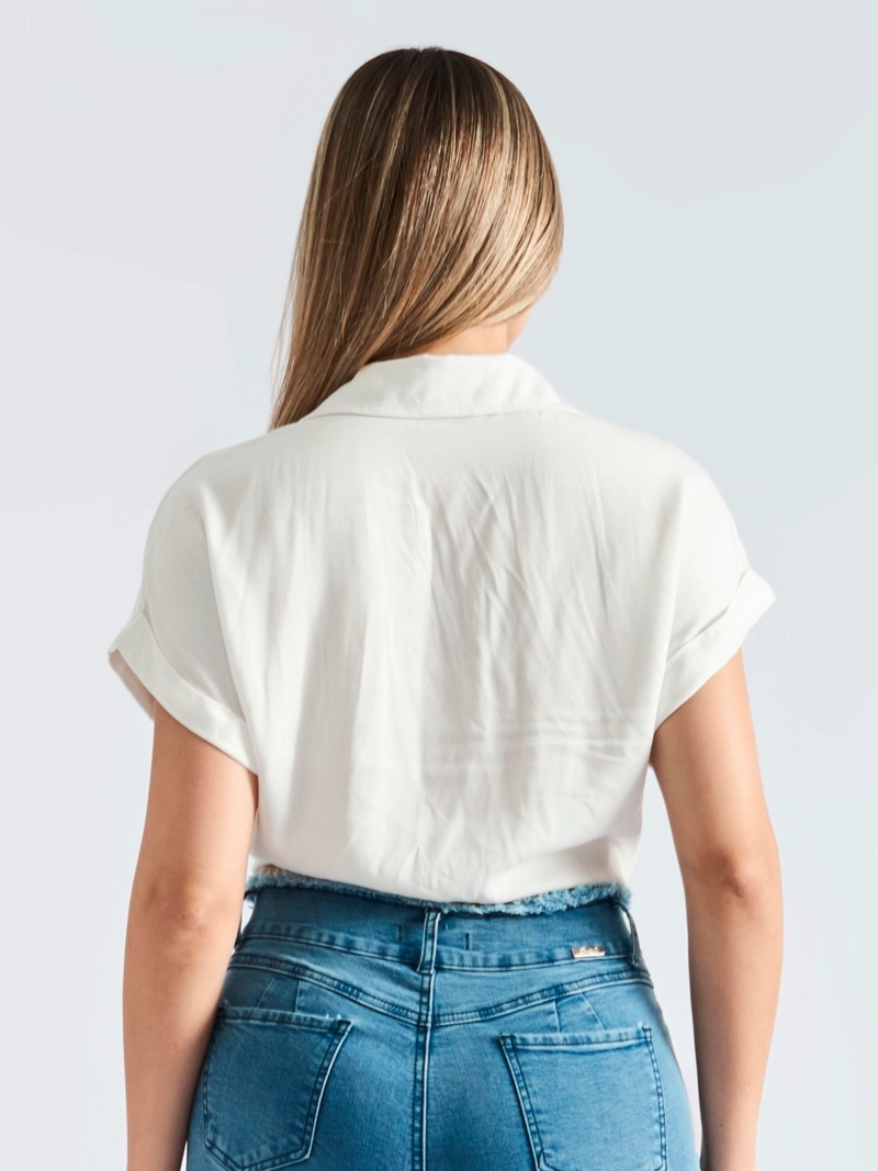 BLUSA MANGA CORTA MUJER PARADA111 MARINA - 5