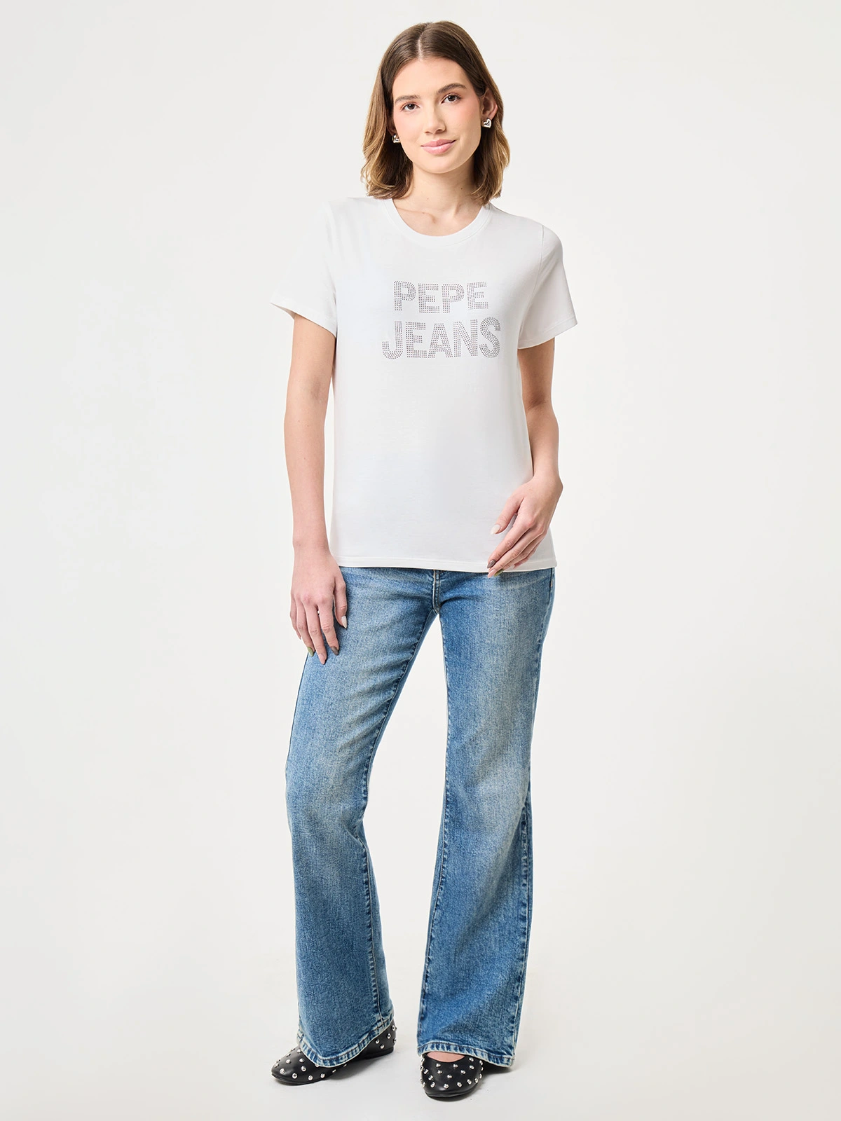 Pepe Jeans Niko – T-Shirt Donna In Viscosa, Manica Corta, Vestibilità Regolare