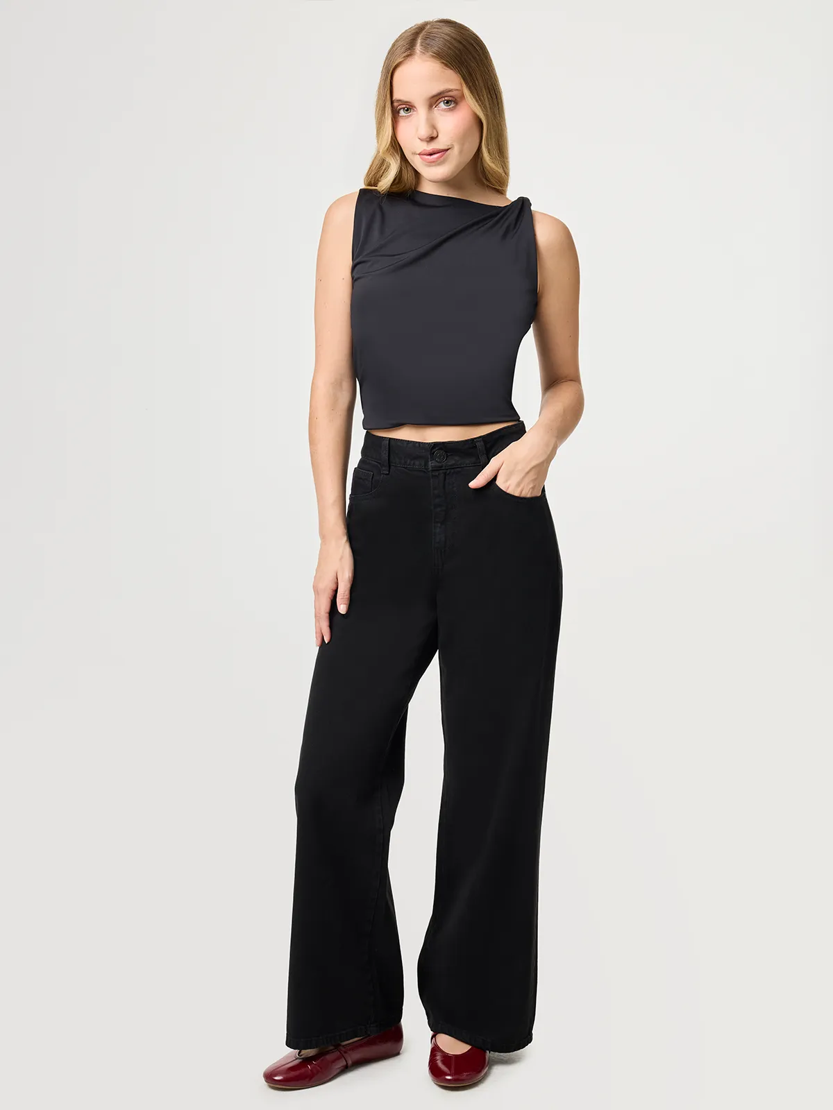 JEANS WIDE LEG MUJER INDEX RIGIDO - 5