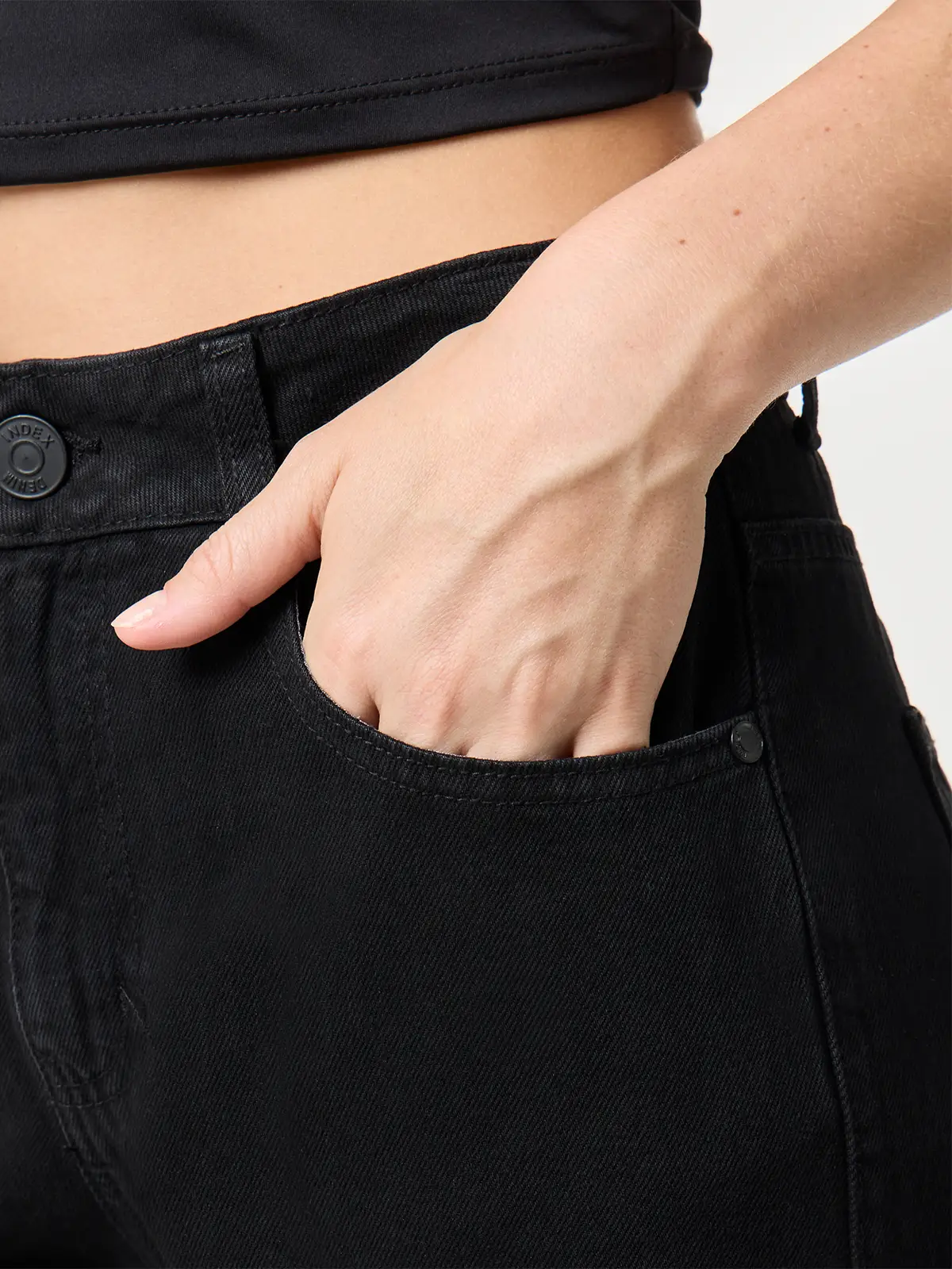 JEANS WIDE LEG MUJER INDEX RIGIDO - 4