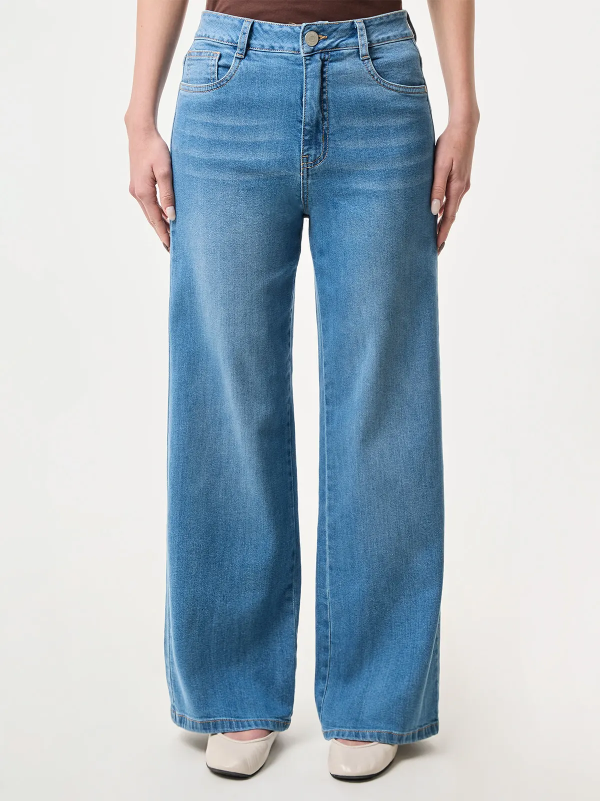 JEANS WIDE LEG MUJER INDEX - 1