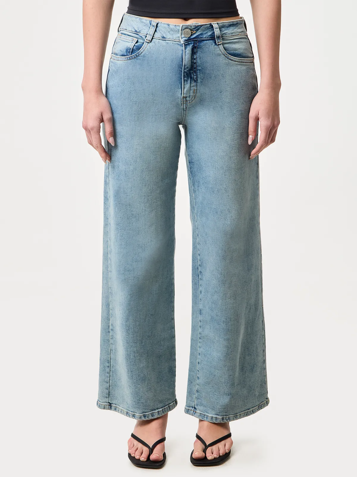 JEANS WIDE LEG MUJER INDEX - 1