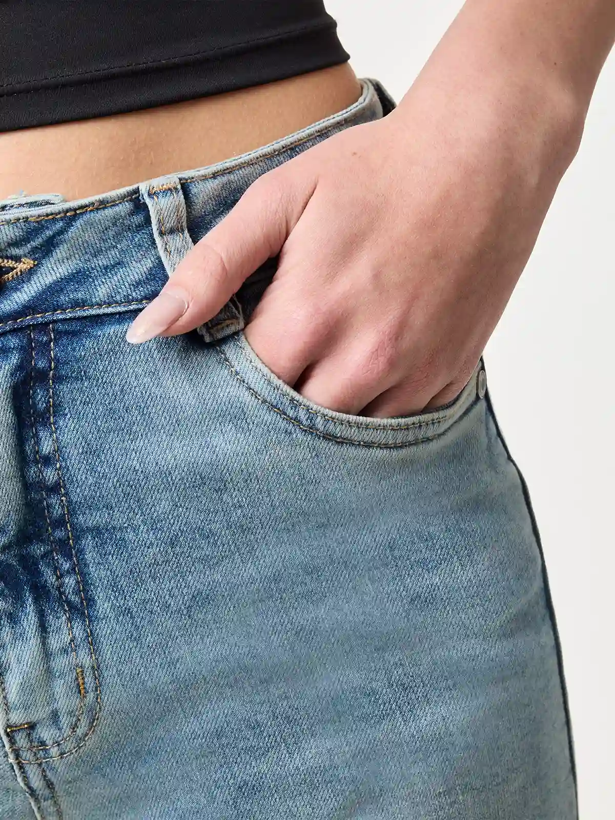 JEANS WIDE LEG MUJER INDEX - 4