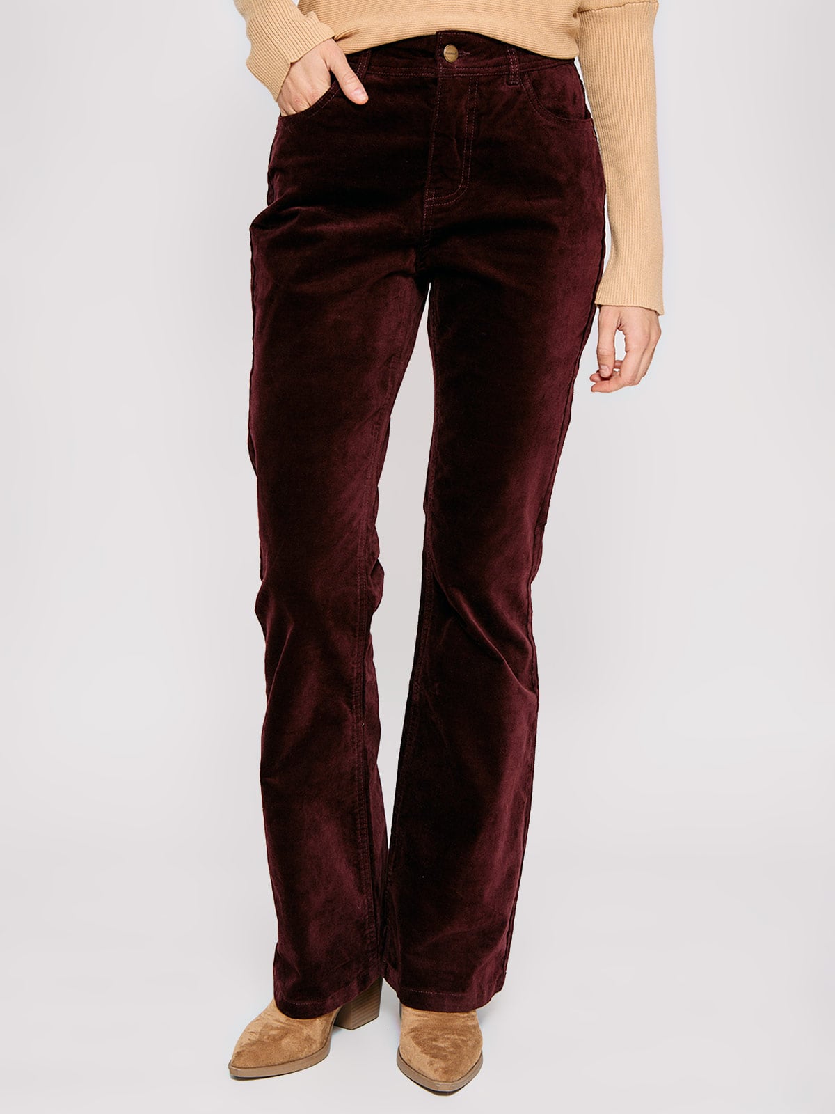 PANTALÓN ALGODÓN REGULAR MUJER TATIENNE PANA - 2