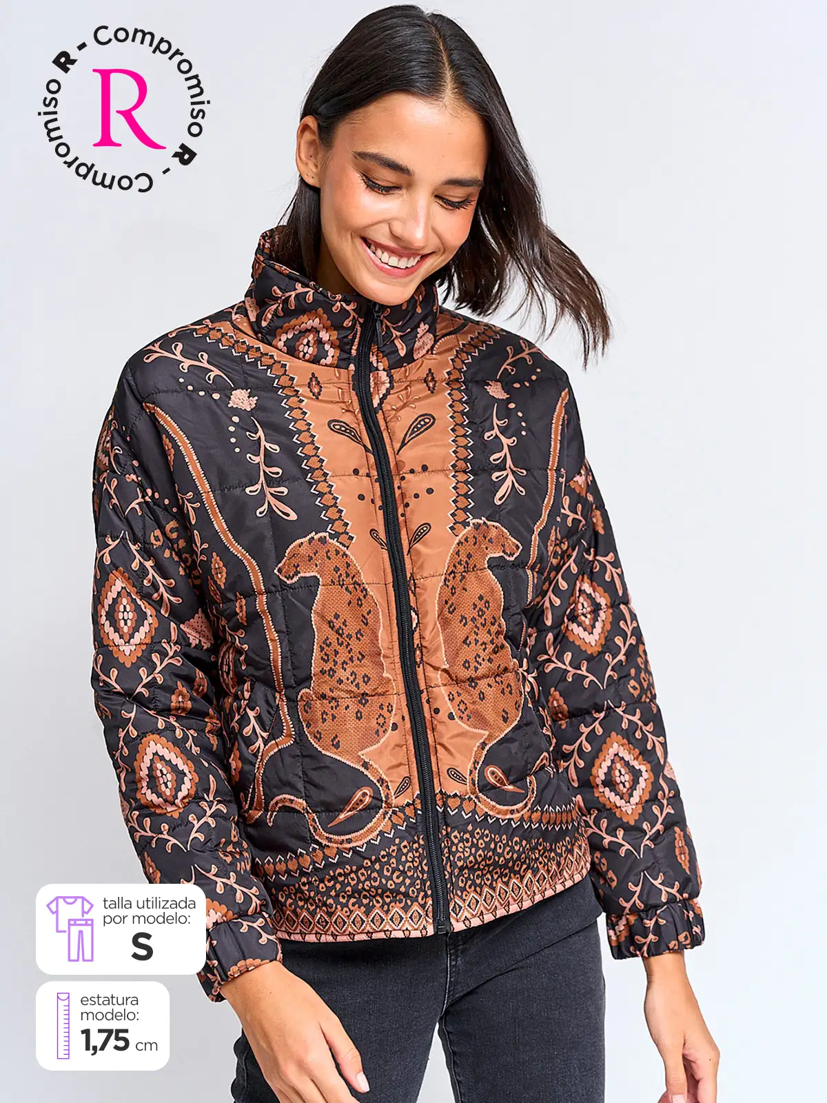 CASACA MUJER TATIENNE CORTA FIGRE - 1