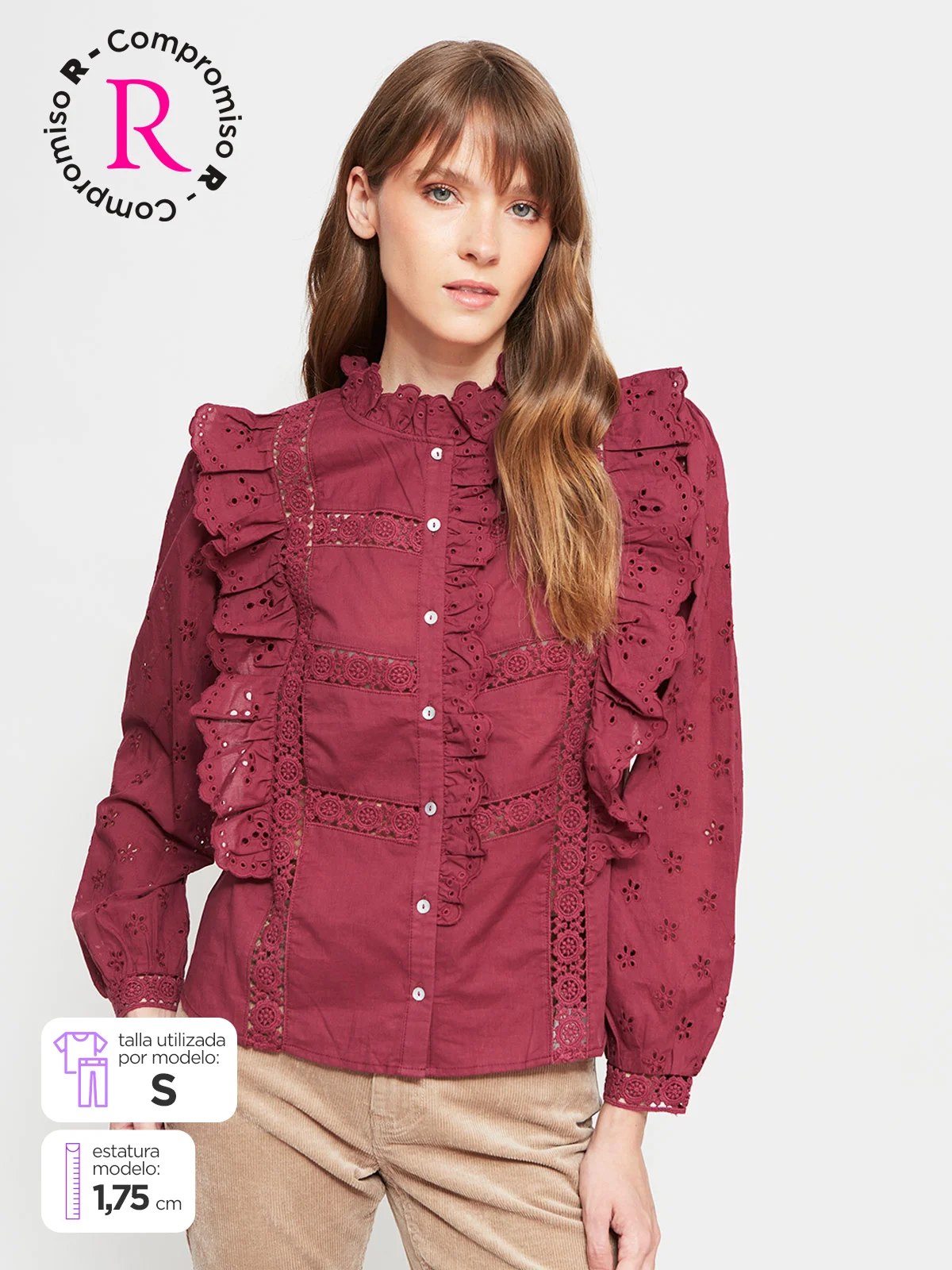 BLUSA MANGA LARGA MUJER TATIENNE ETORIA - 1