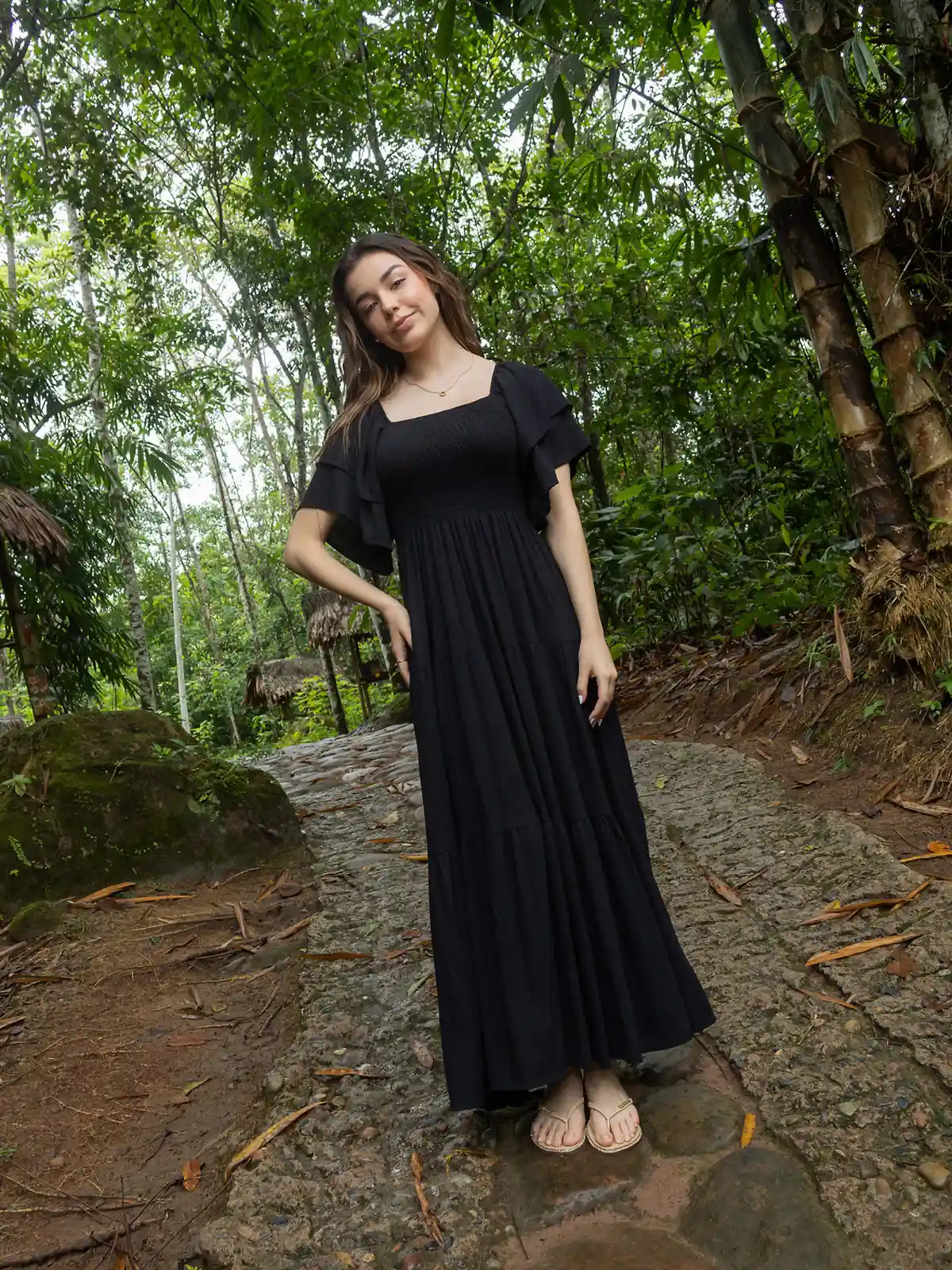 VESTIDO LARGO MUJER ALEJANDRA BAIGORRIA SOL - 1