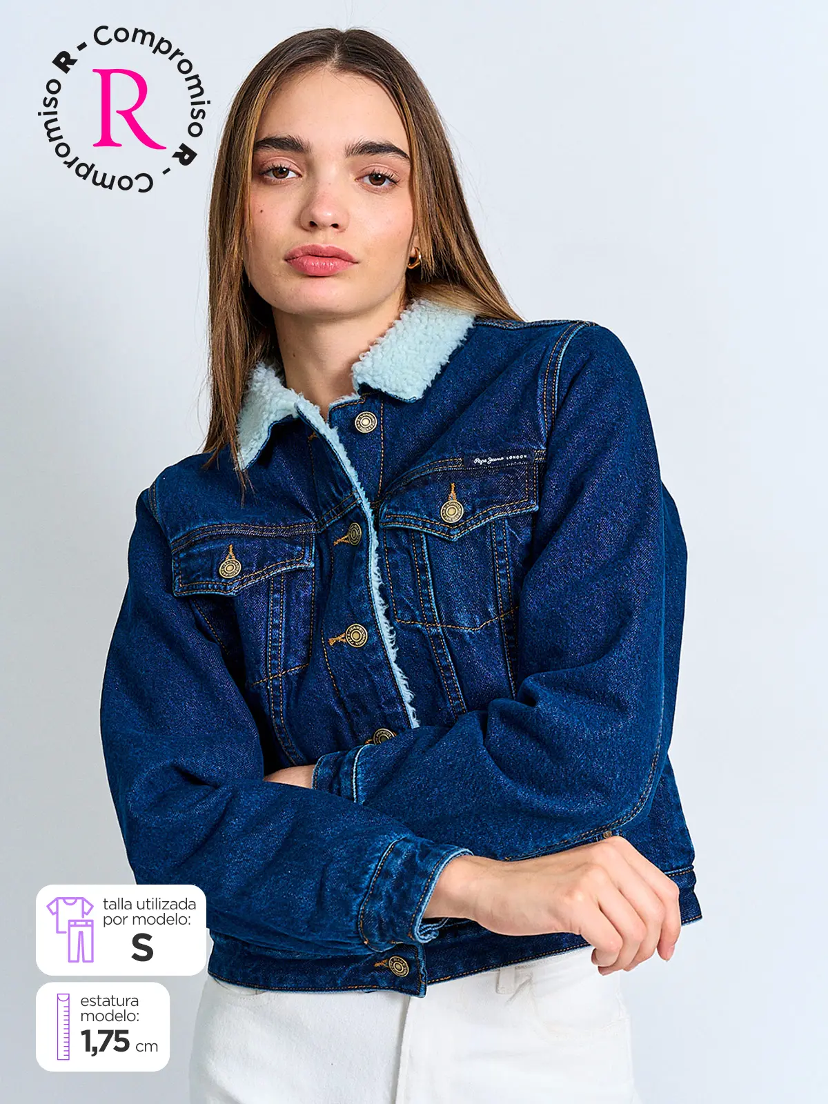 CASACA MUJER PEPE JEANS CORTA DELUXE - 1