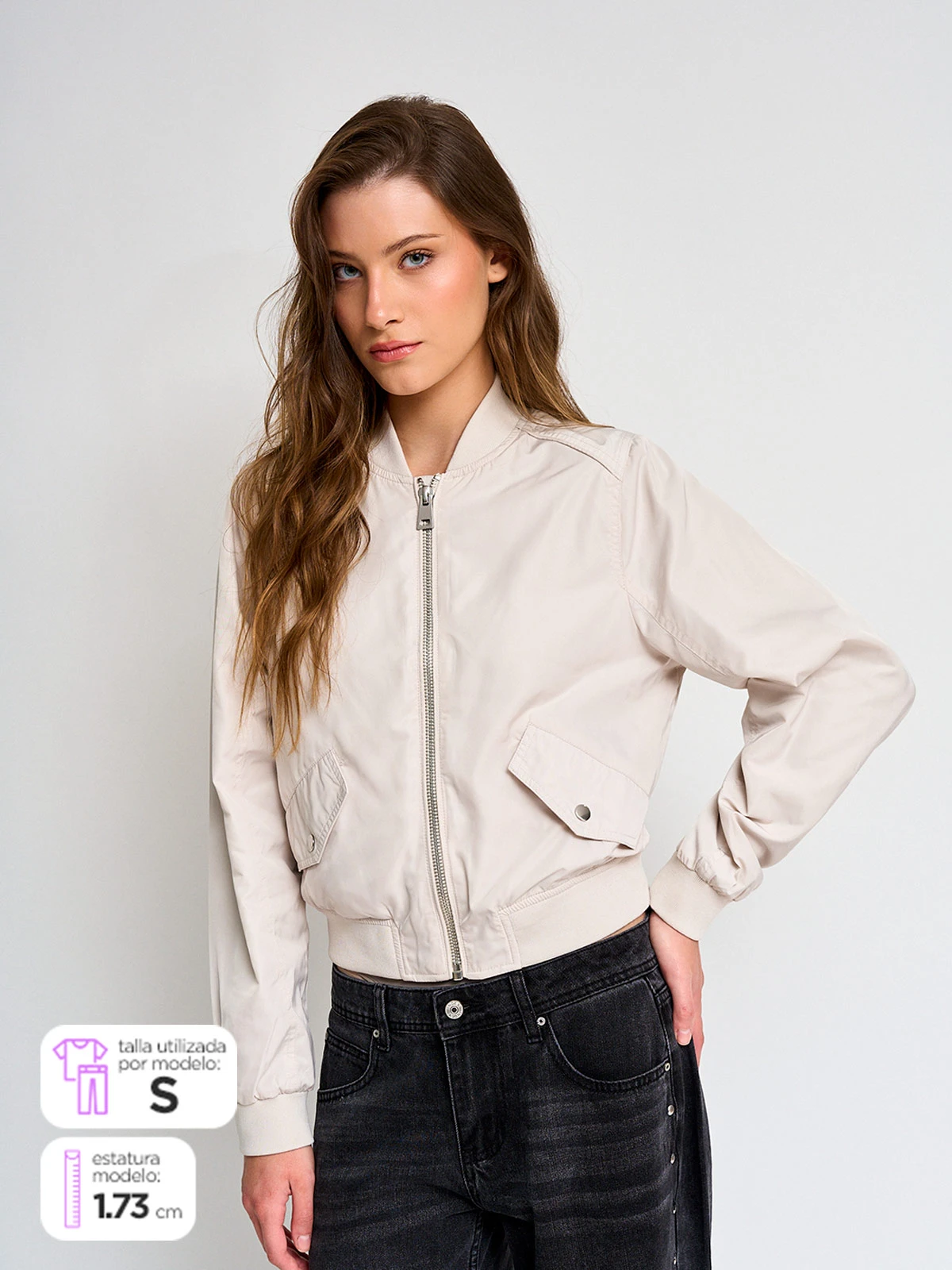 CASACA MUJER INDEX CORTA BOMBER - 1