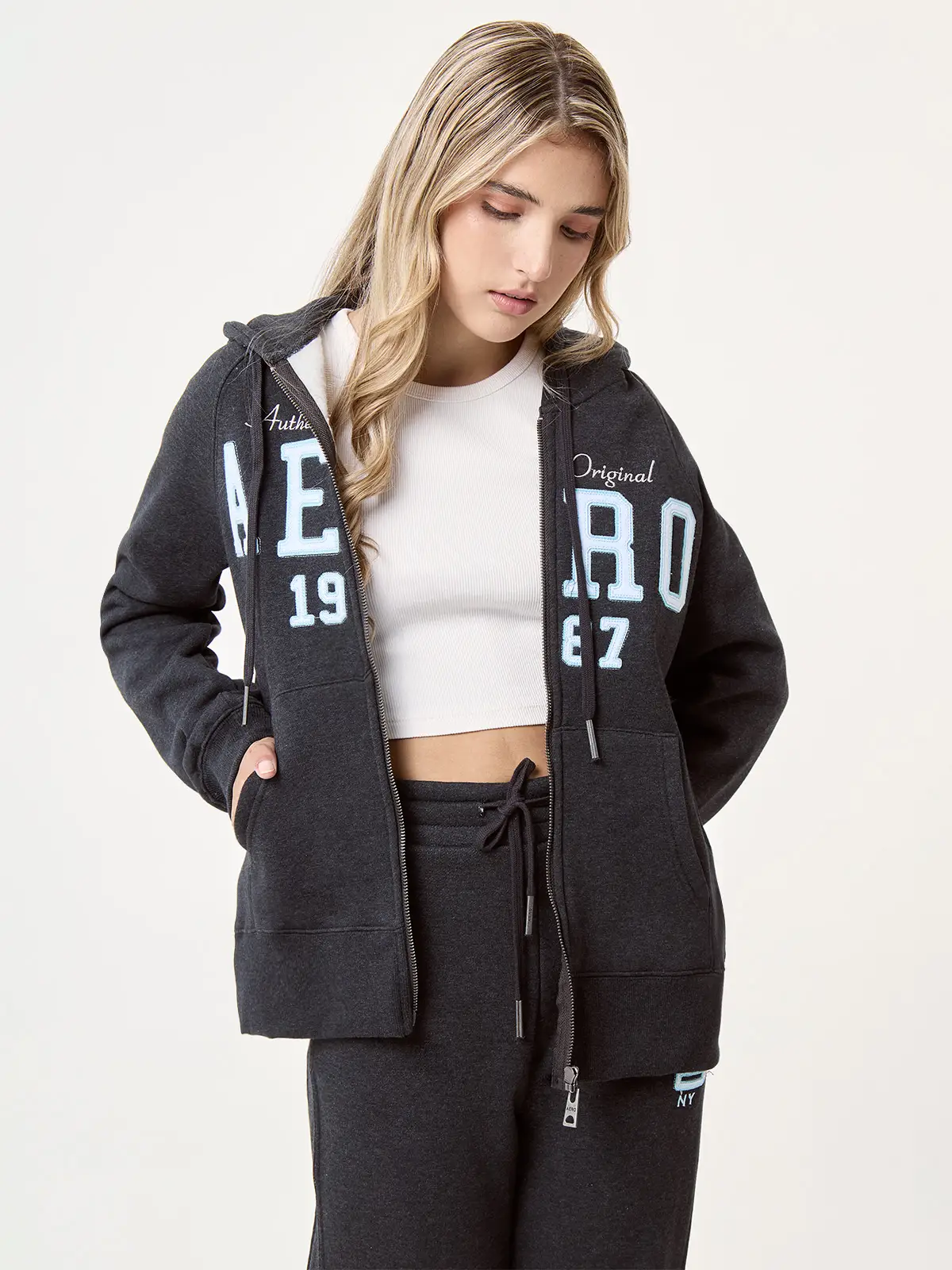 POLERA MANGA LARGA ALGODÓN MUJER AERO MEL - 1