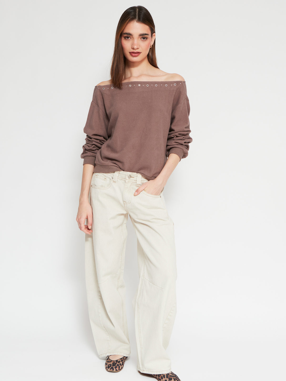 SWEATER MANGA LARGA MUJER INDEX CETALLE - 4