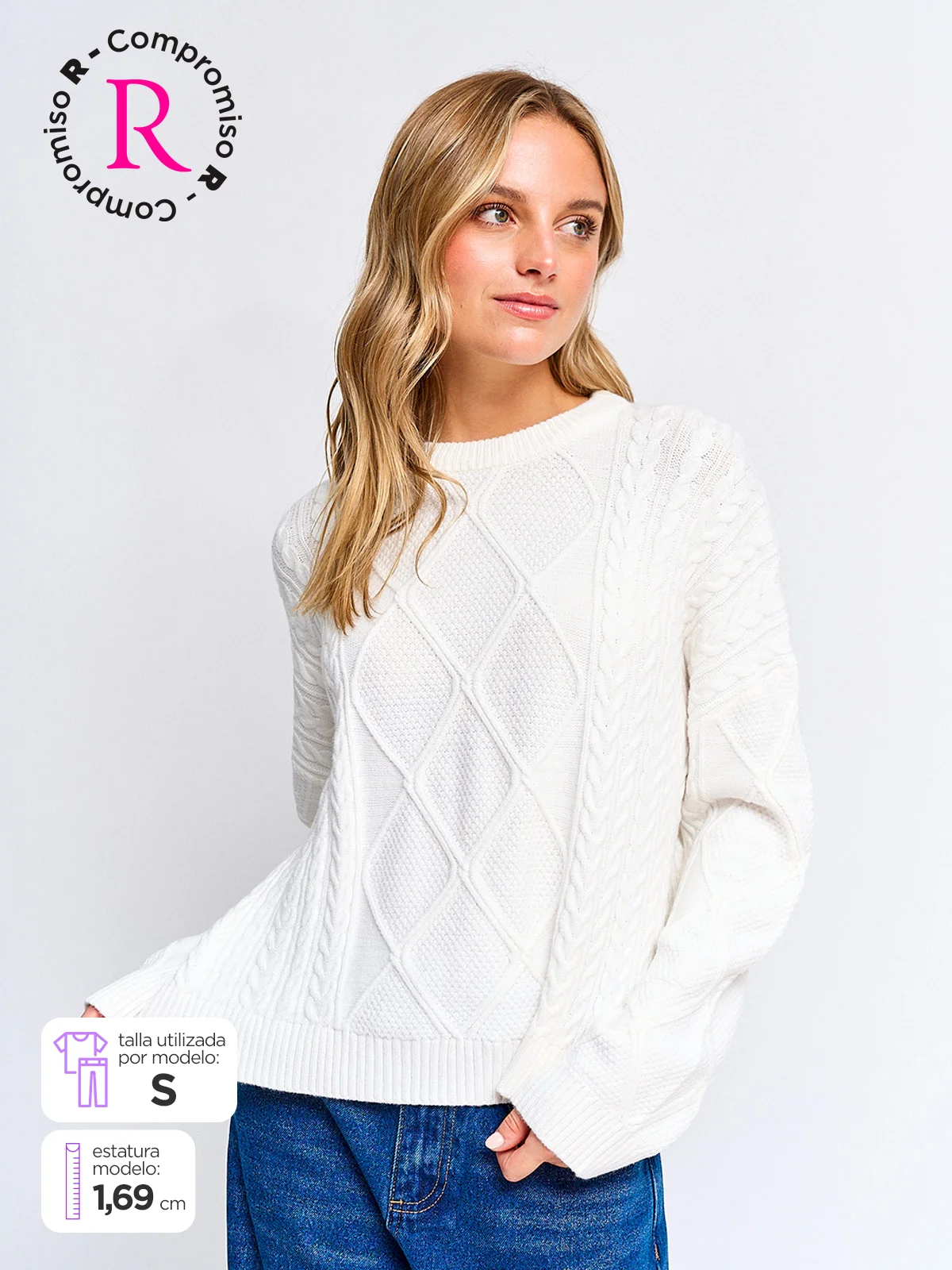 SWEATER MUJER INDEX CABLES - 1