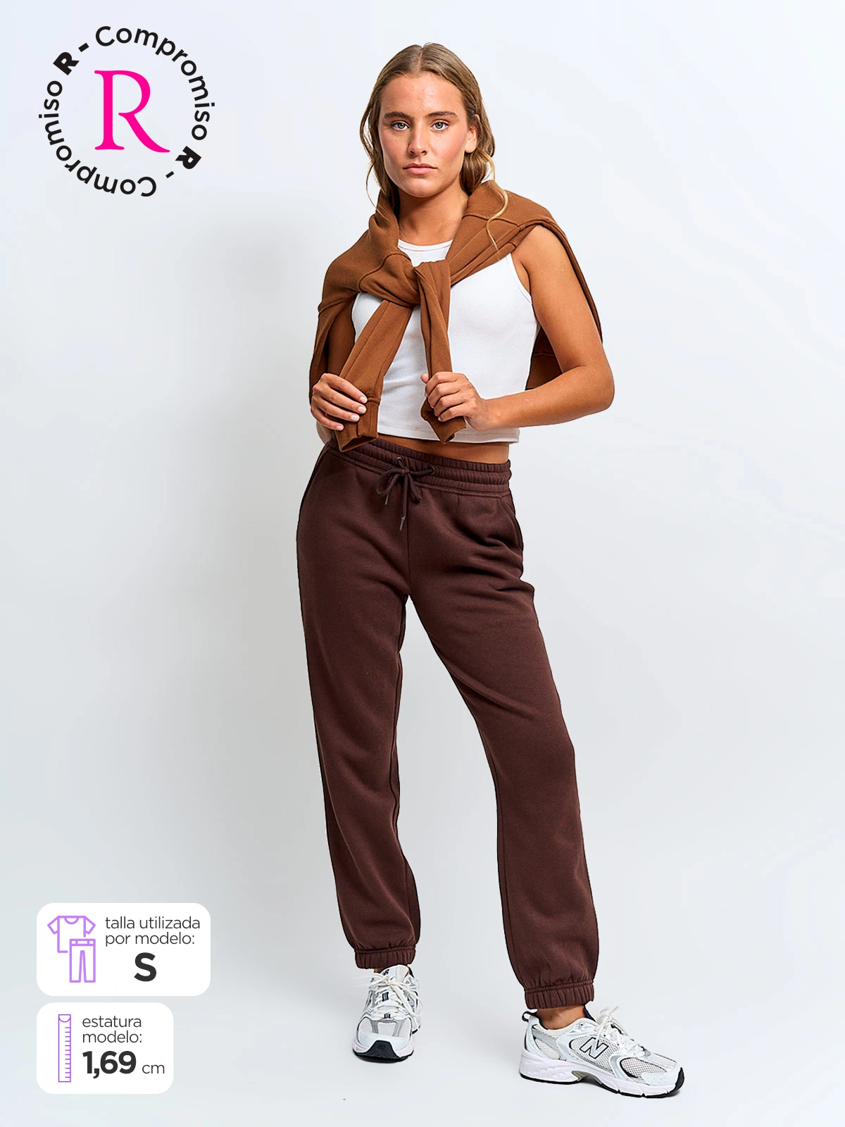 PANTALÓN DE BUZO ALGODÓN MUJER INDEX - 1