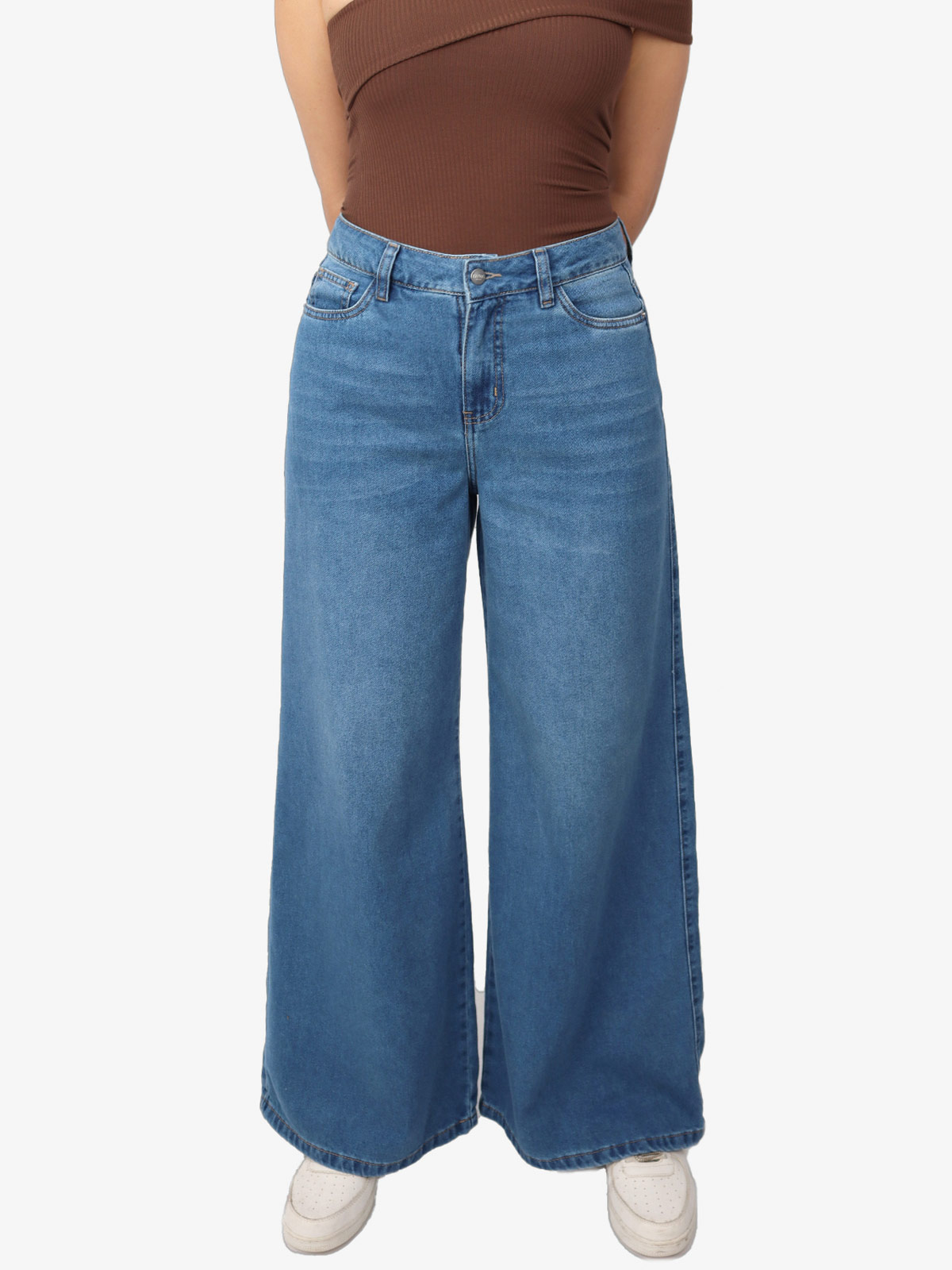 JEANS REGULAR ALGODÓN MUJER KAYRA POBLET PERFECT FIT PALAZZO FIT - 1