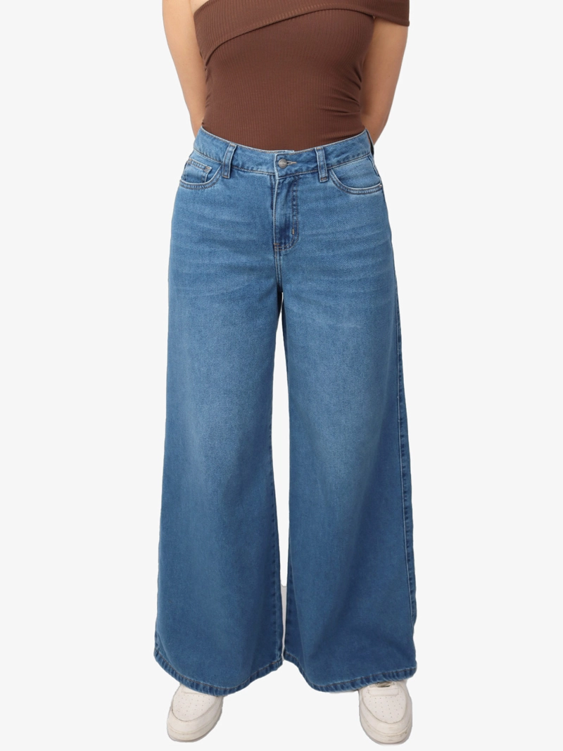 JEANS REGULAR ALGODÓN MUJER KAYRA POBLET PERFECT FIT PALAZZO FIT - 1