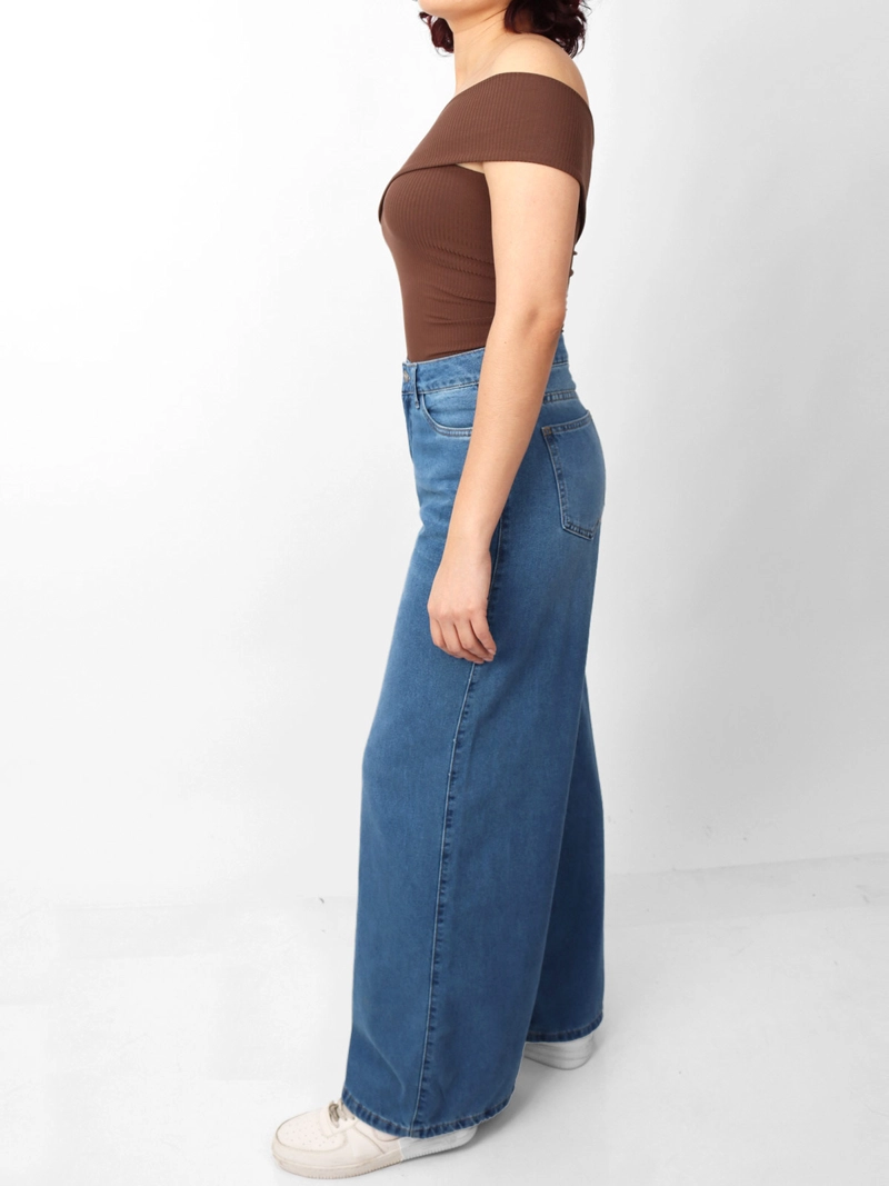 JEANS REGULAR ALGODÓN MUJER KAYRA POBLET PERFECT FIT PALAZZO FIT - 2