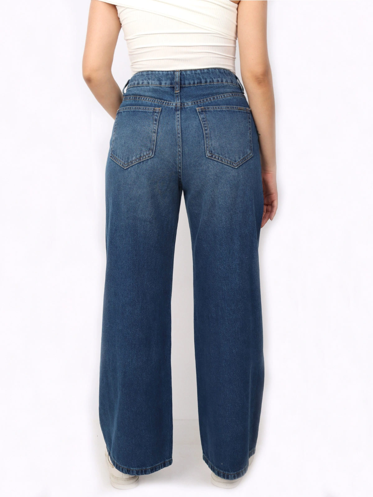 JEANS ALGODÓN STRAIGHT MUJER KAYRA POBLET PERFECT FIT PIEDRAS - 3