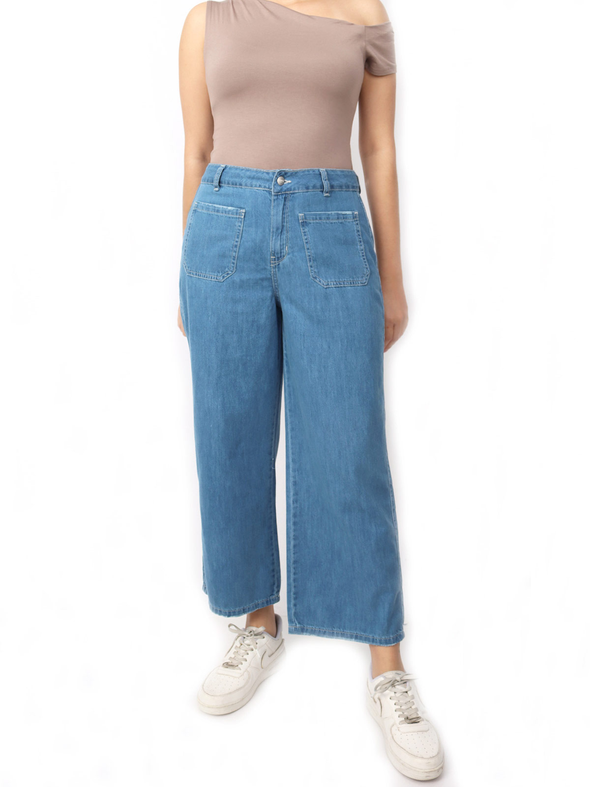 JEANS REGULAR ALGODÓN MUJER KAYRA POBLET PERFECT FIT CULOTTE POCKET - 1