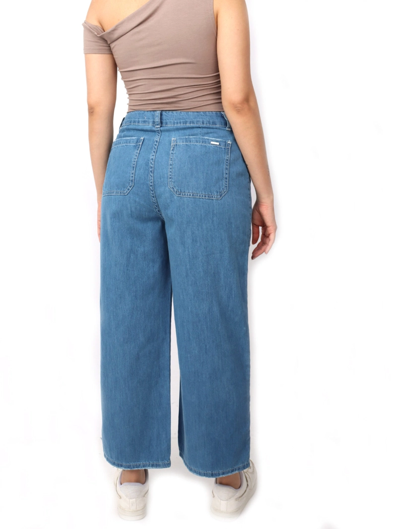JEANS REGULAR ALGODÓN MUJER KAYRA POBLET PERFECT FIT CULOTTE POCKET - 3