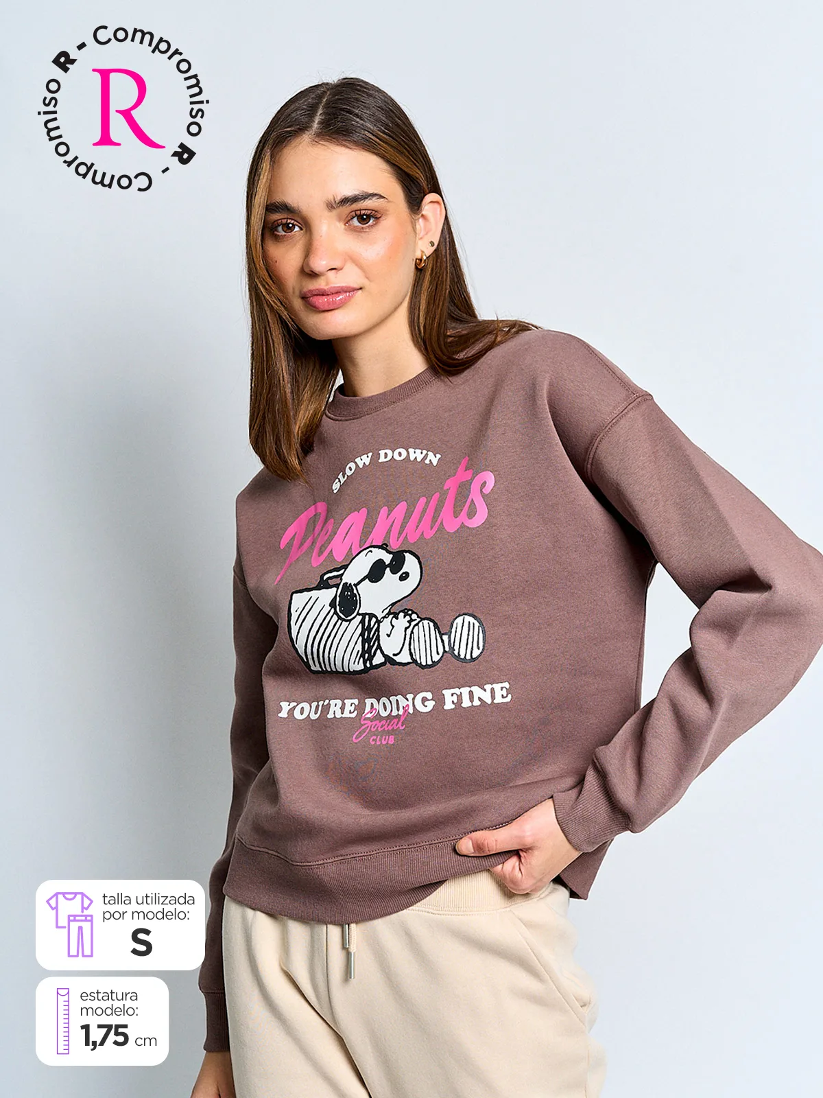 POLERA MANGA LARGA MUJER INDEX SNOOPY - 1