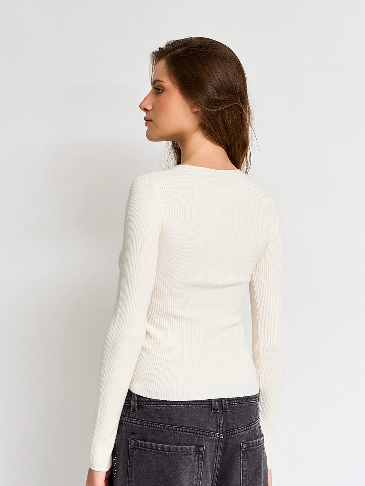 SWEATER MUJER INDEX ALMENDRA - 2