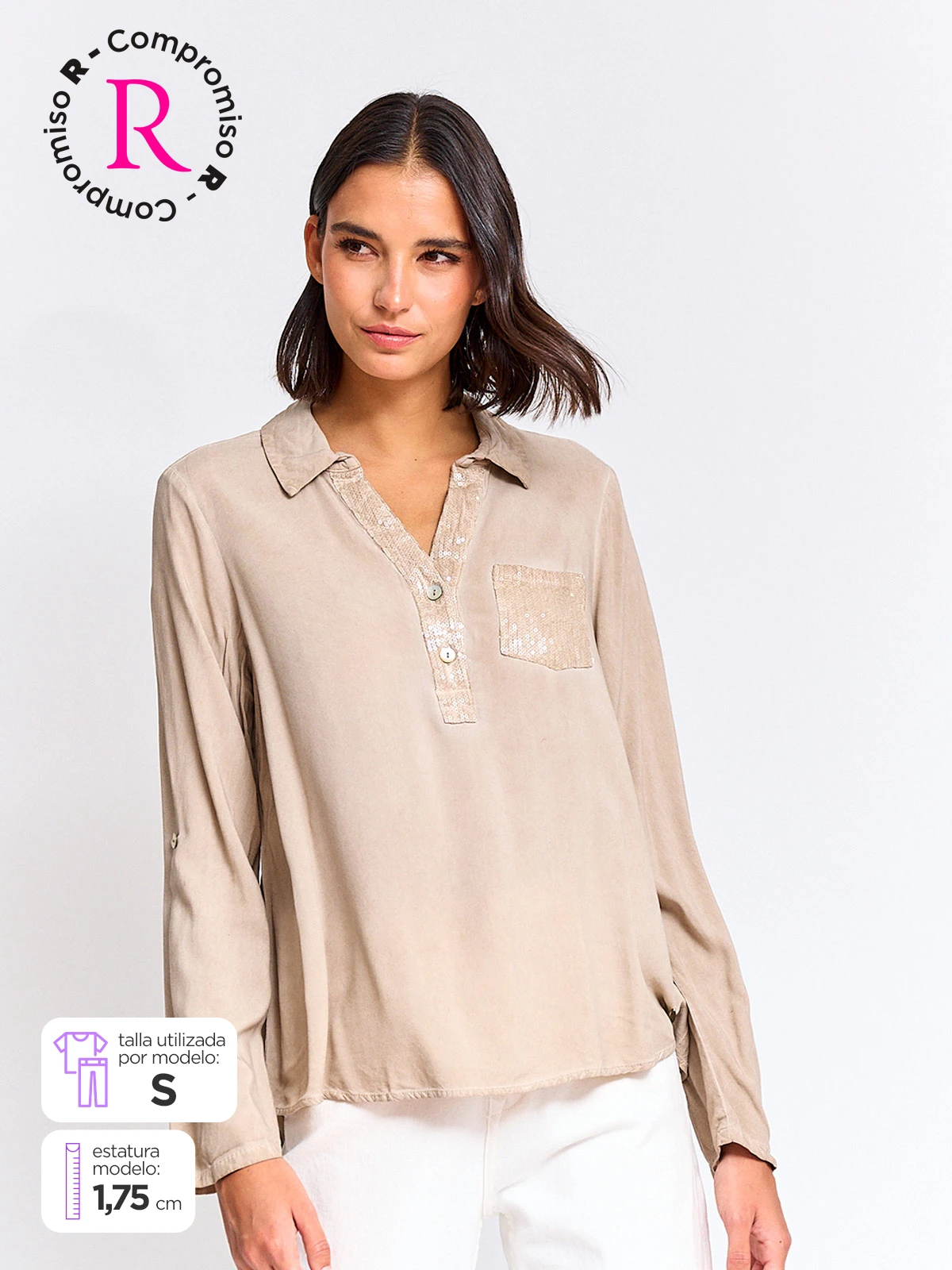 BLUSA MANGA LARGA MUJER TATIENNE BAHIA - 1