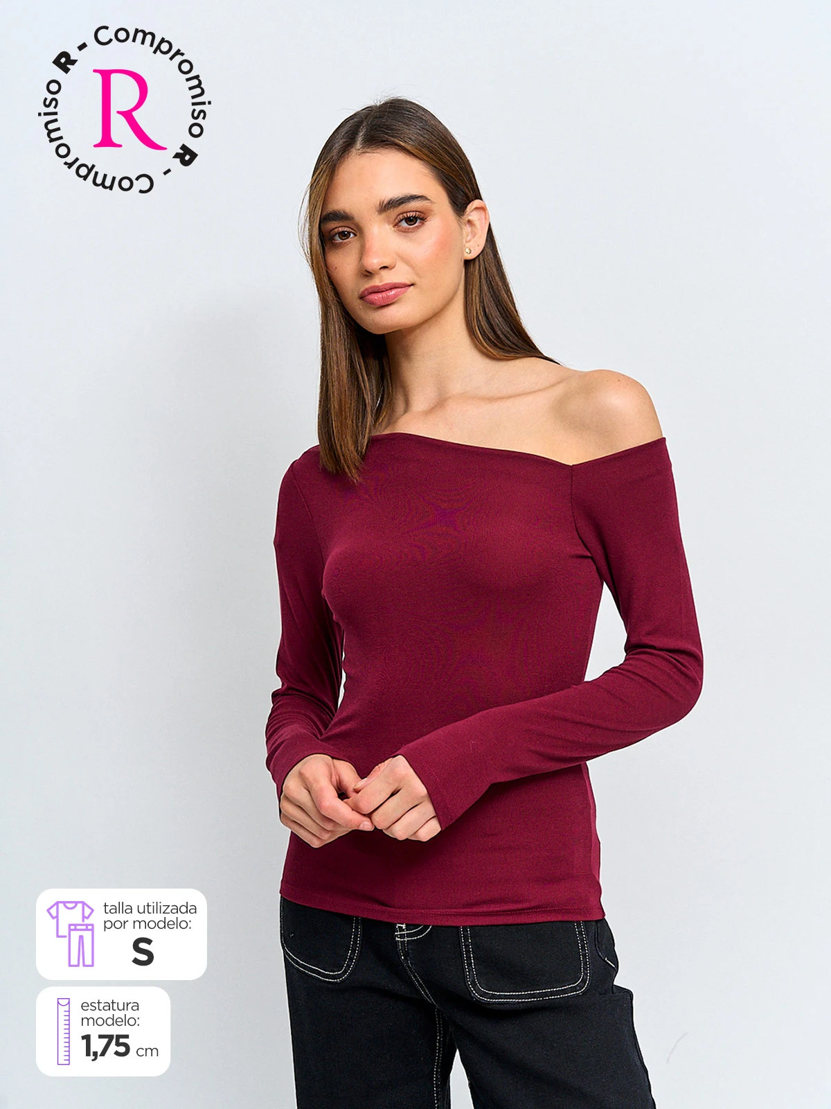 POLO MANGA LARGA MUJER INDEX ASIMÉTRICO - 1