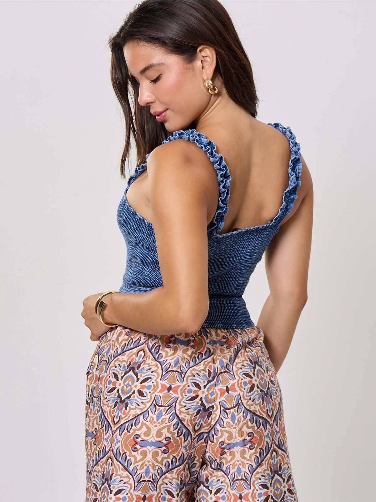 TOP ALGODÓN MUJER ALEJANDRA BAIGORRIA DENIM - 3
