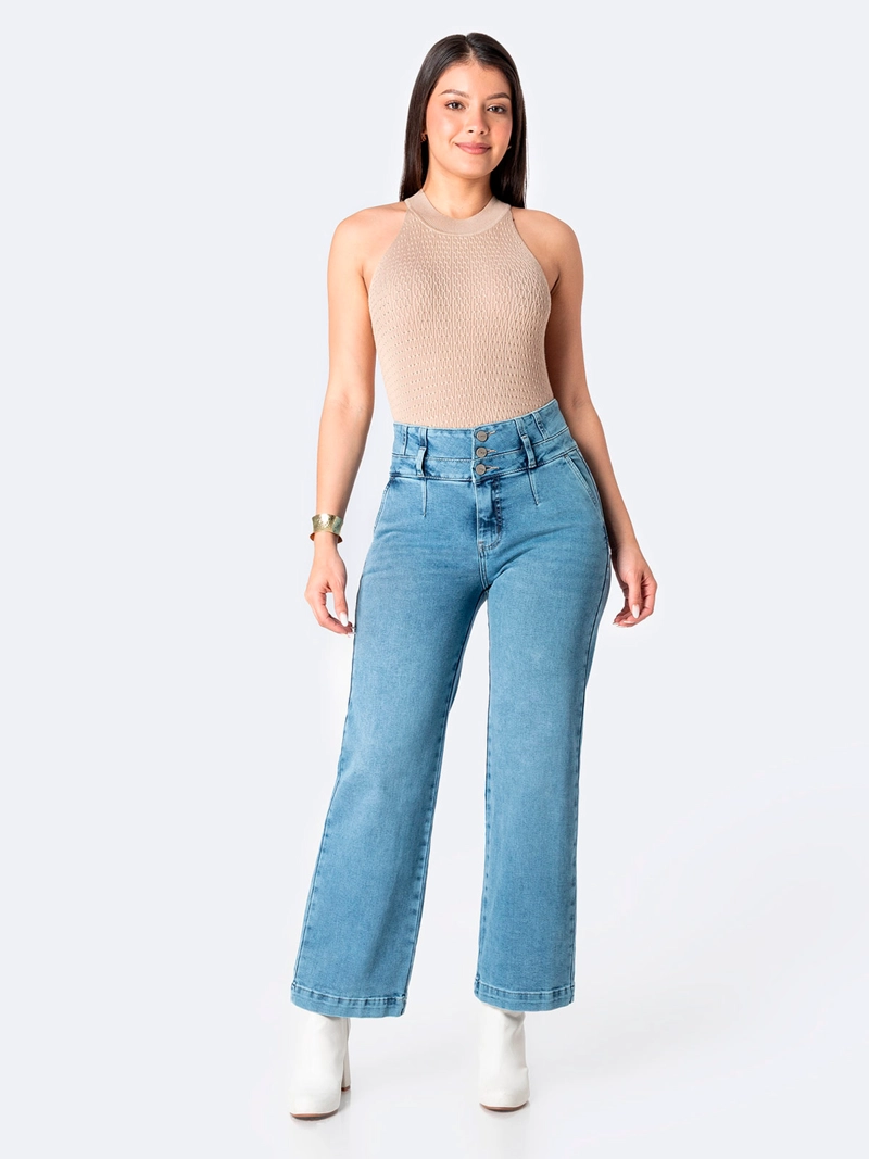 JEANS STRAIGHT MUJER PIONIER LANIIS - 1