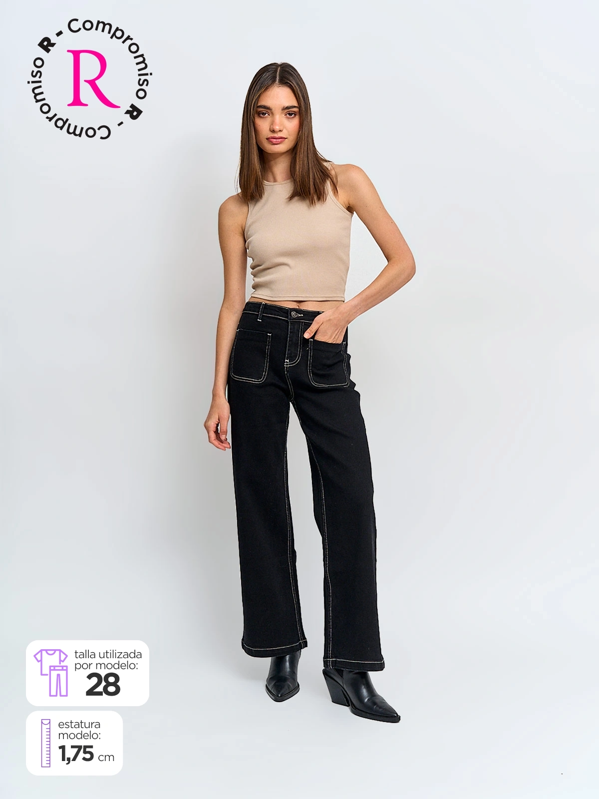 JEANS MUJER INDEX SEAM - 1