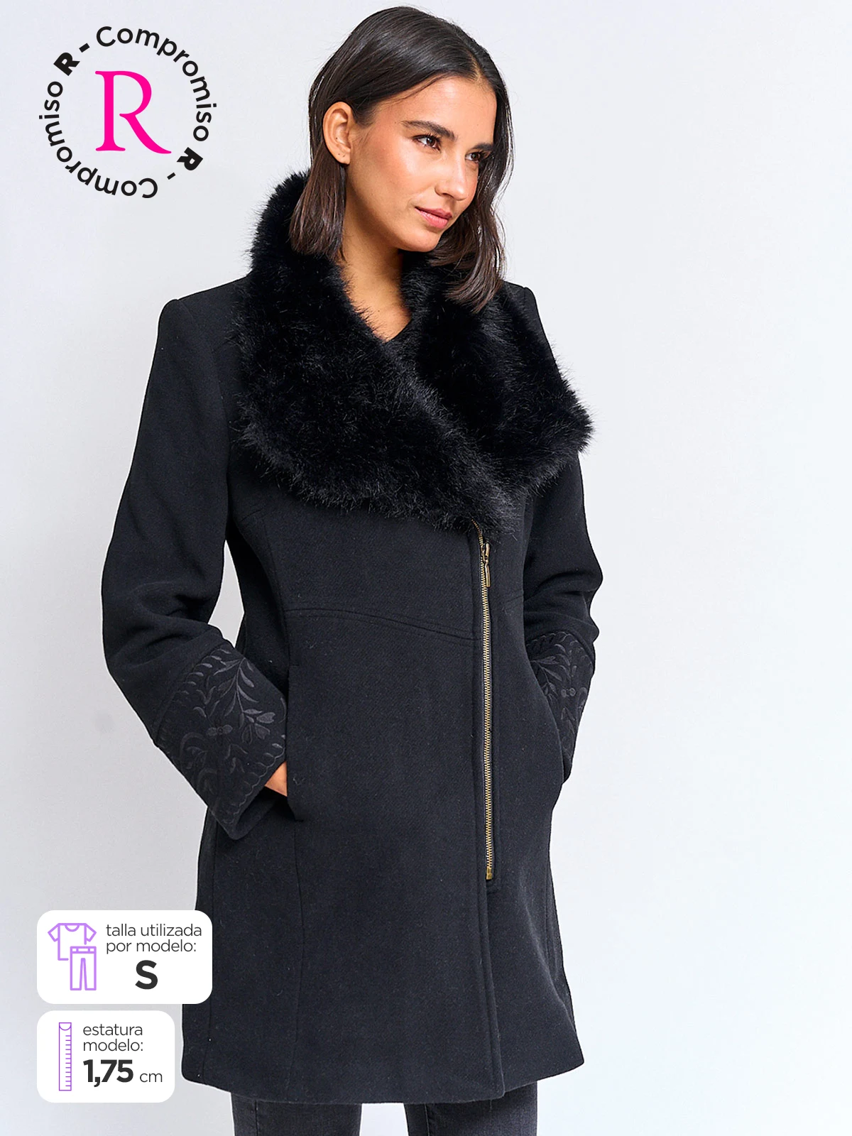 ABRIGO MUJER TATIENNE LARGO ELOJ - 1