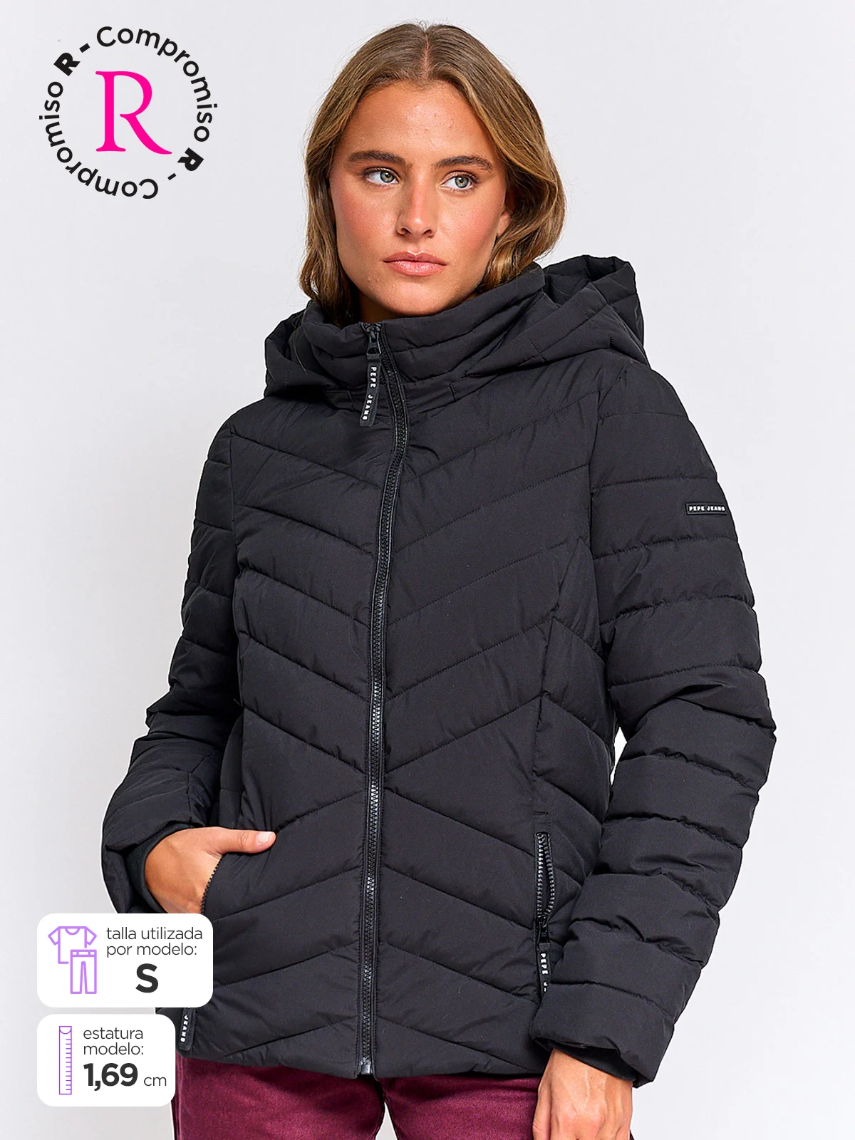 CASACA MUJER PEPE JEANS CORTA SANN - 1
