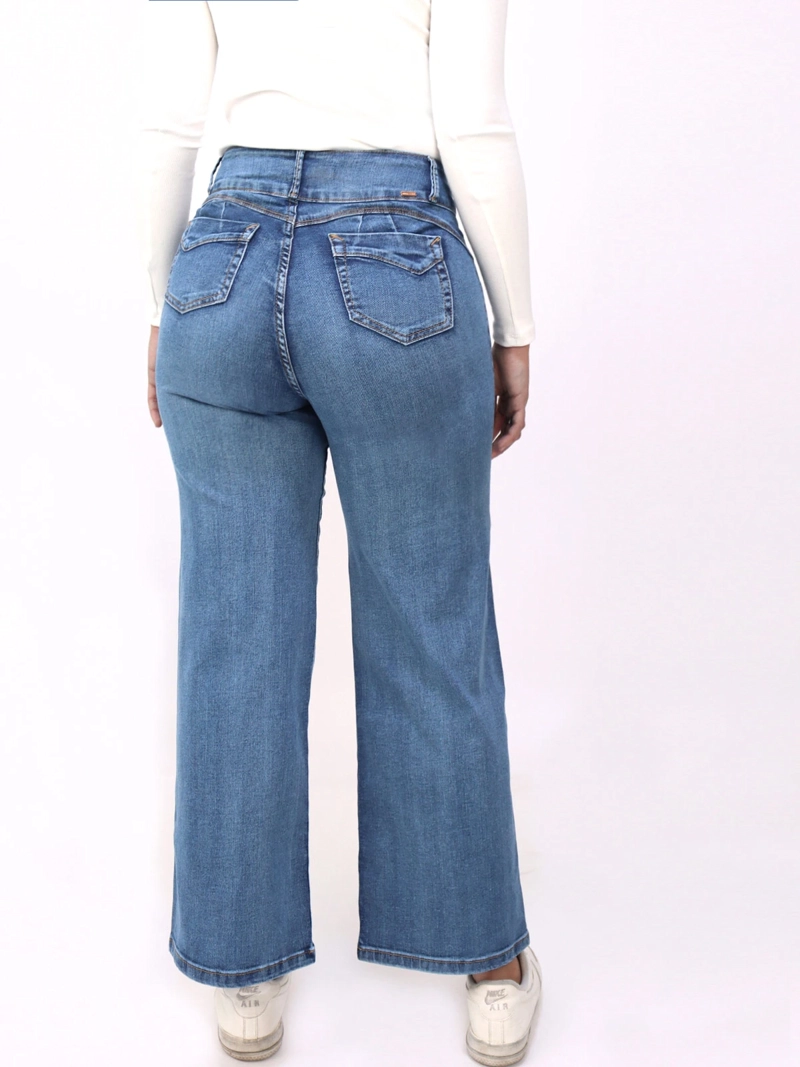 JEANS STRAIGHT MUJER KAYRA POBLET PERFECT FIT ANALISE - 3