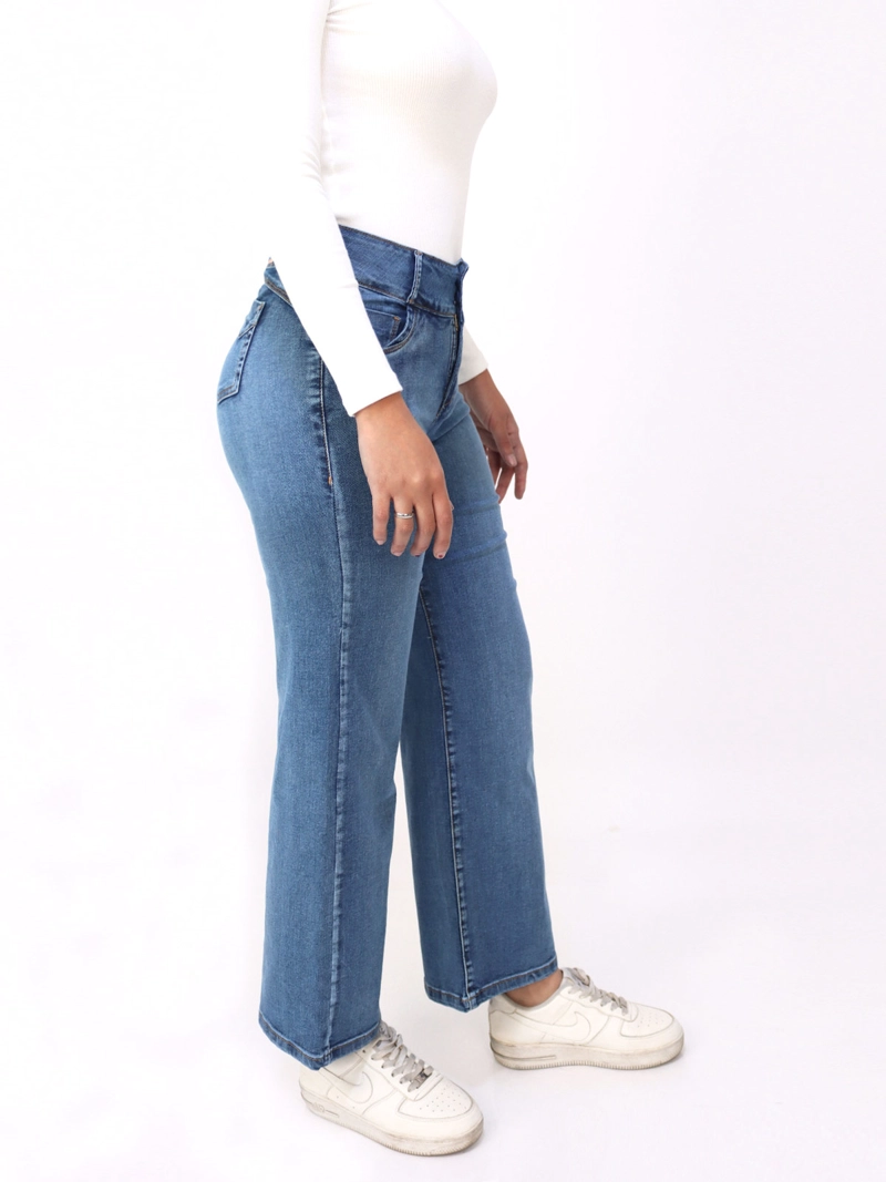 JEANS STRAIGHT MUJER KAYRA POBLET PERFECT FIT ANALISE - 2