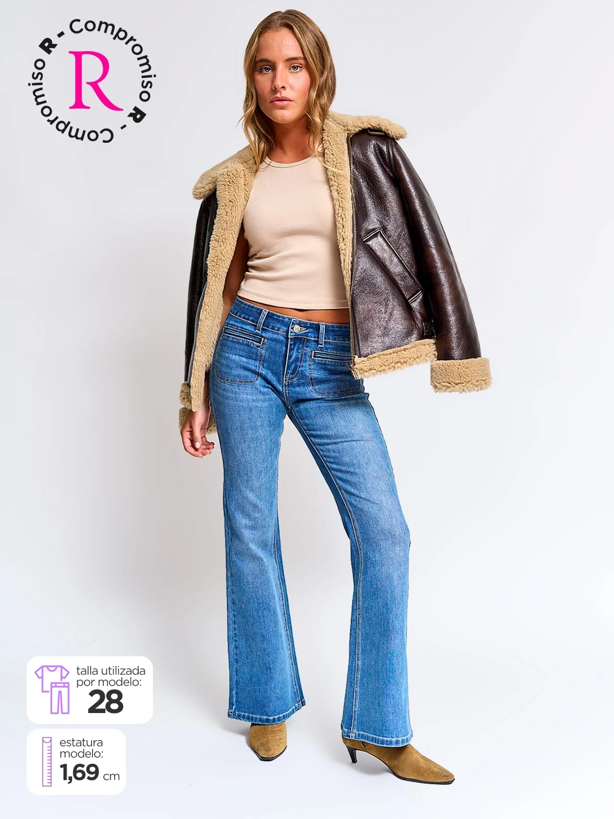 JEANS FLARE MUJER INDEX ELINE - 1