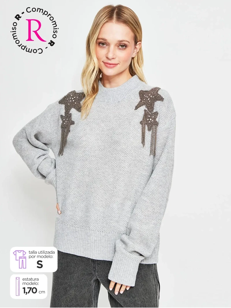 SWEATER MUJER BARBADOS PARCHE - 1