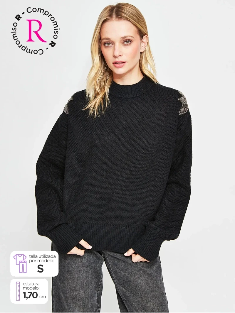 SWEATER MUJER BARBADOS PARCHE - 1