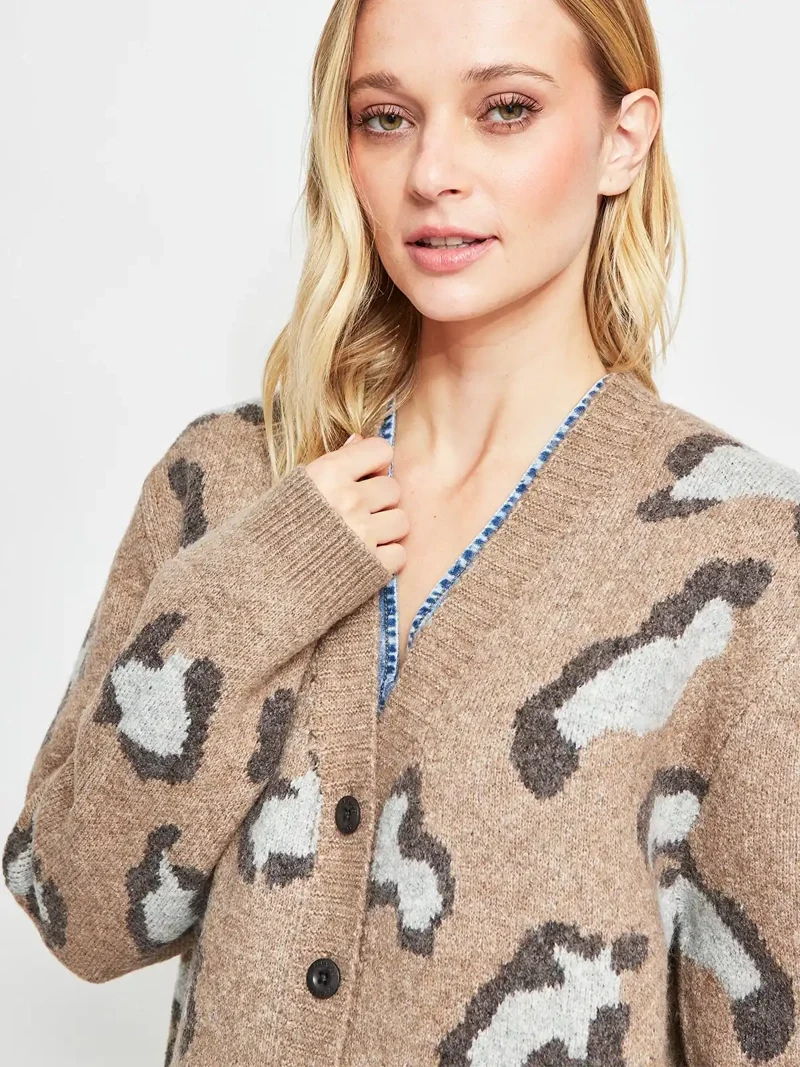CARDIGAN MUJER BARBADOS ANIMAL - 3