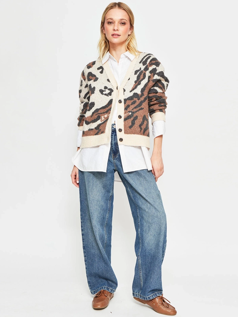 CARDIGAN MUJER BARBADOS ANIMAL - 4
