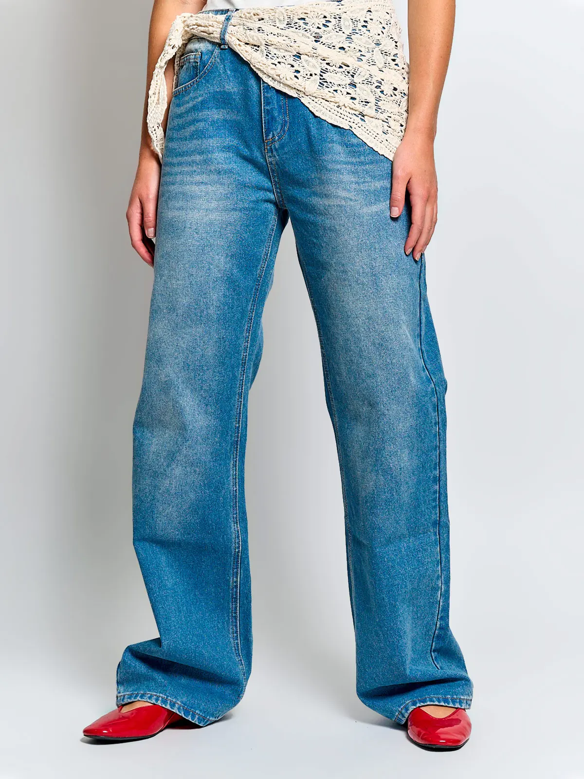 JEANS REGULAR MUJER INDEX PAÑUELO - 2