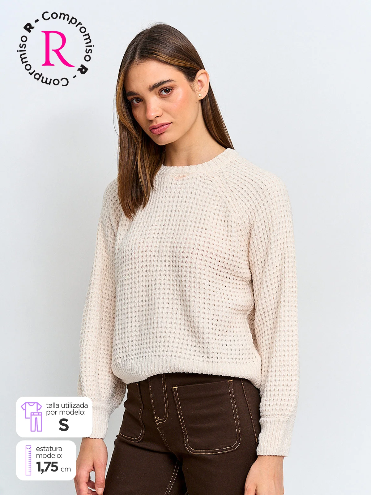 SWEATER MANGA LARGA MUJER INDEX FOCO - 1