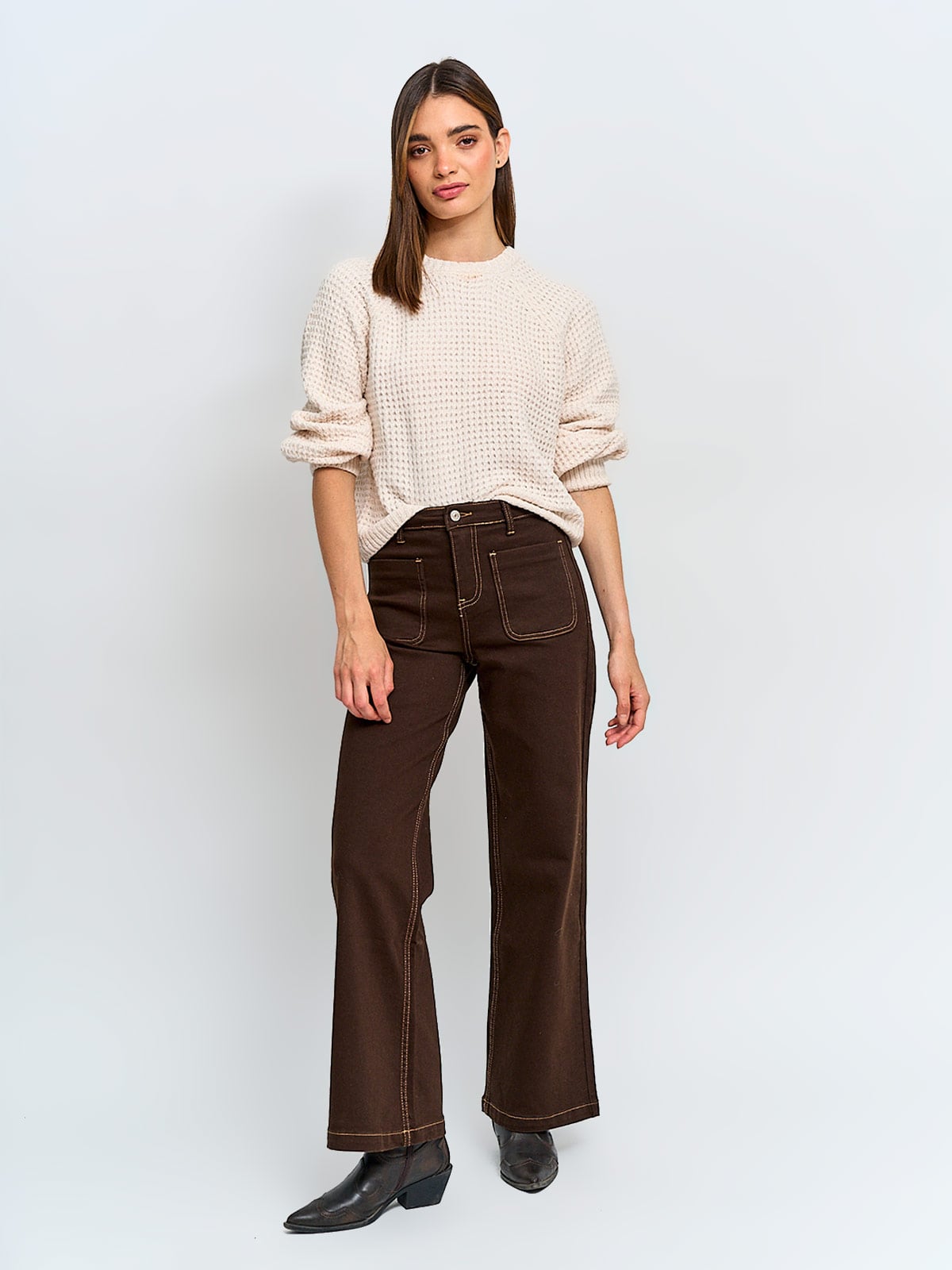SWEATER MANGA LARGA MUJER INDEX FOCO - 4
