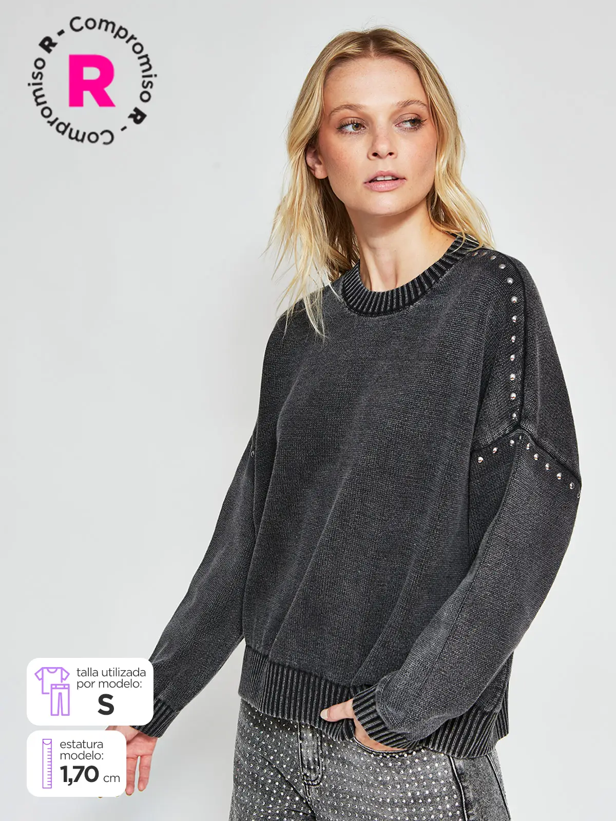 SWEATER MUJER BARBADOS TACHAS - 1