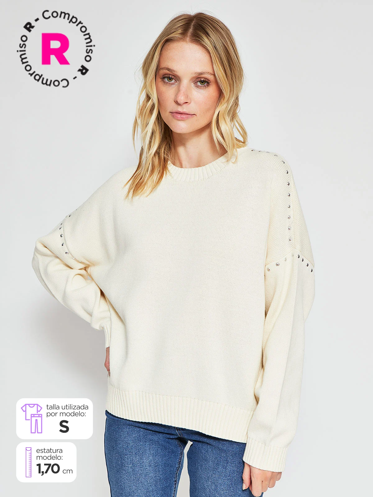 SWEATER MUJER BARBADOS TACHAS - 1