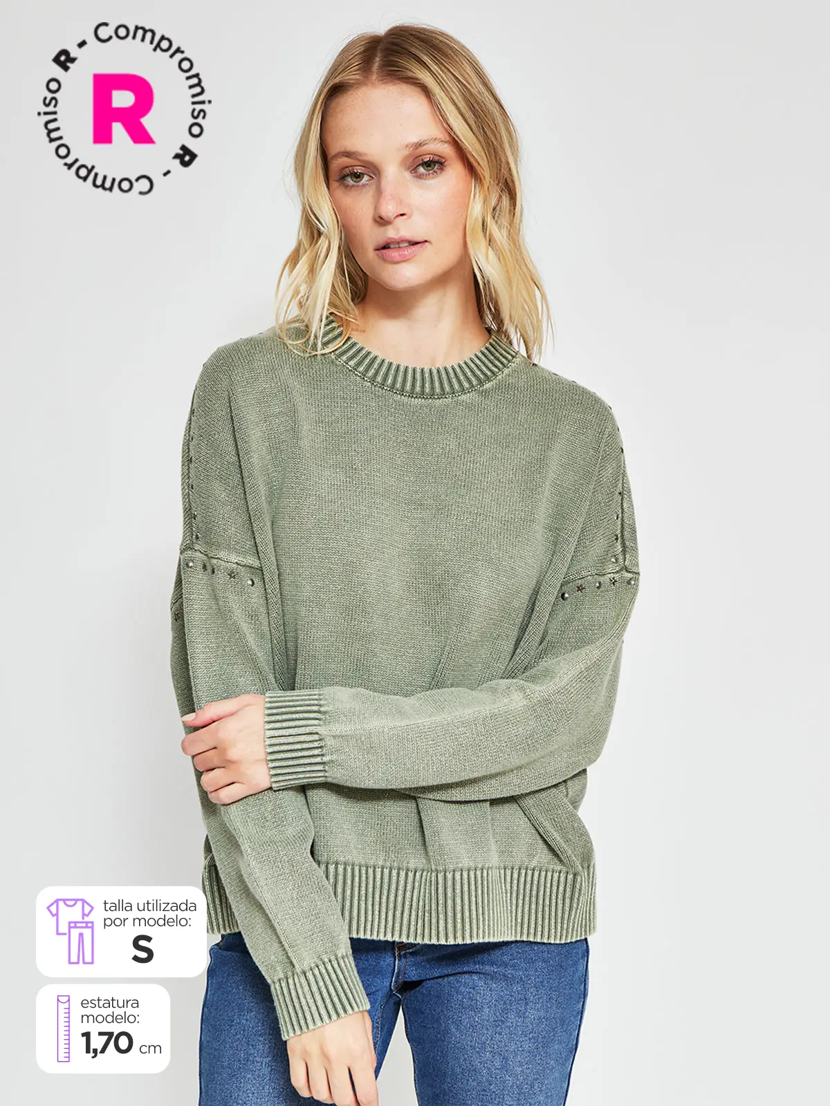 SWEATER MUJER BARBADOS TACHAS - 1